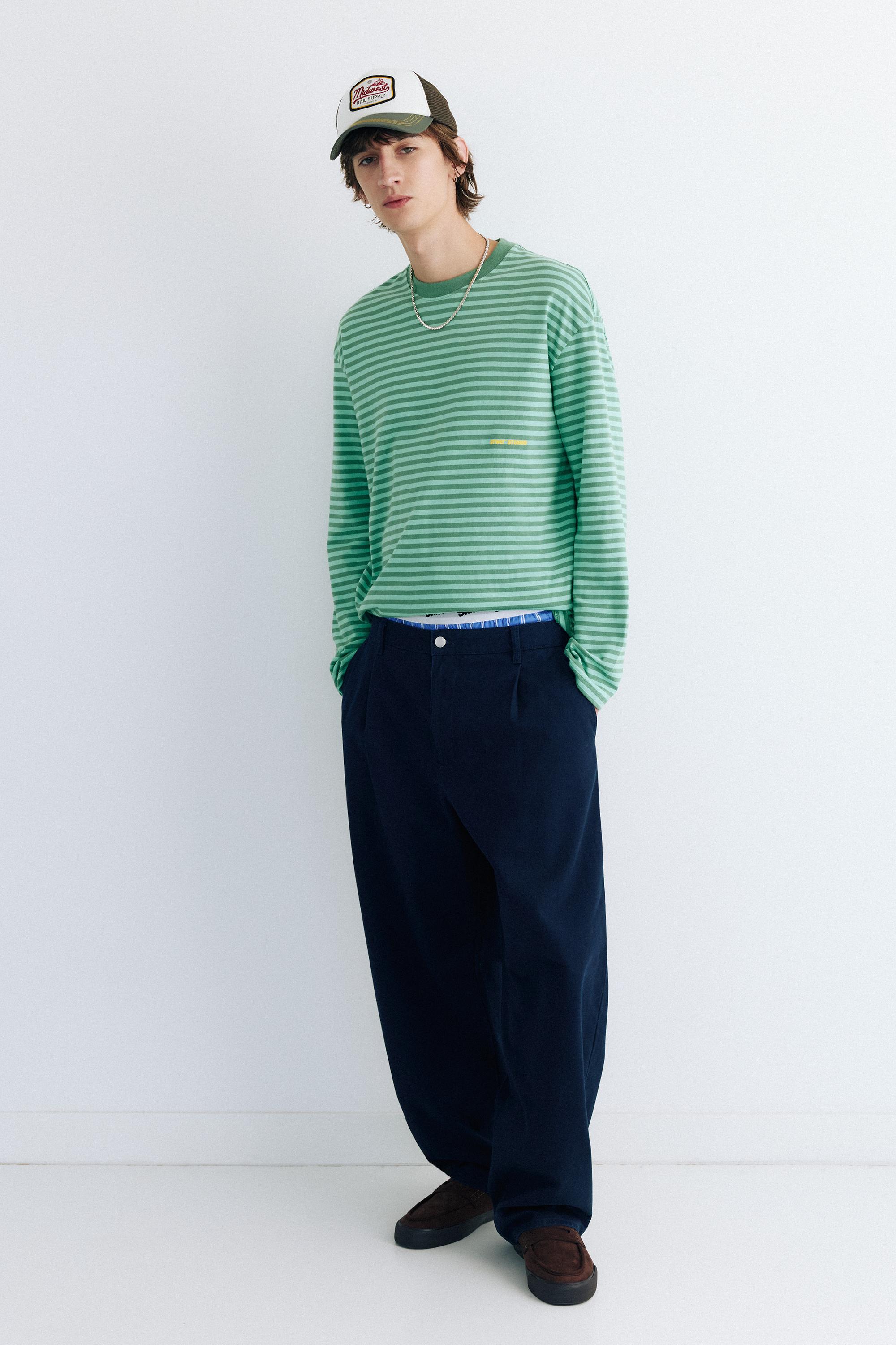Striped STWD T-shirt — Green