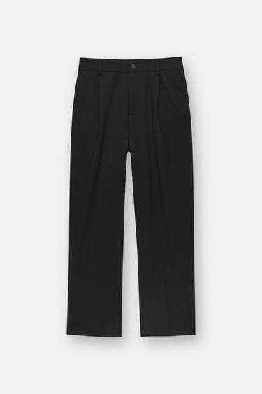 Wide-leg tailored trousers — Black 7