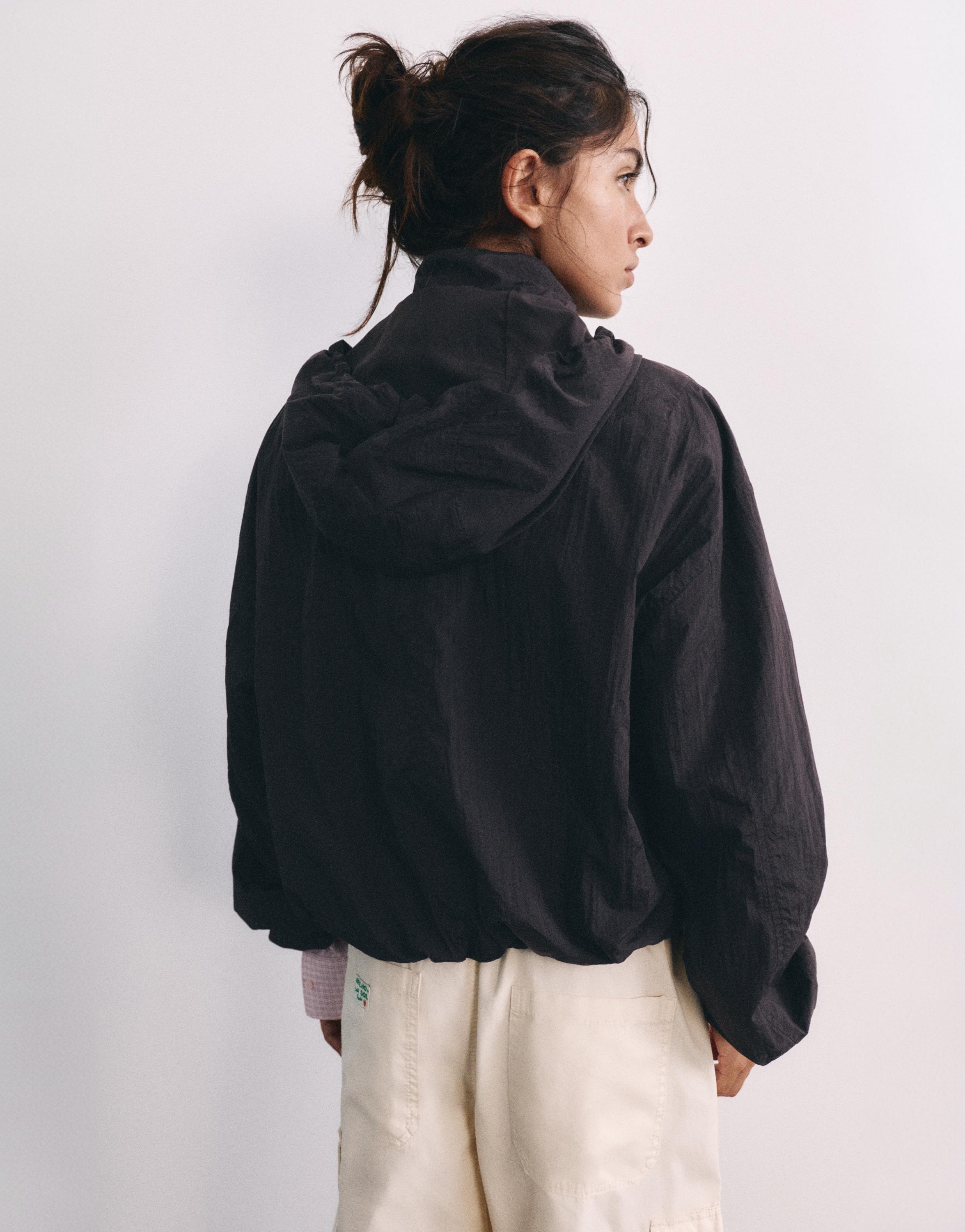 Lightweight hooded jacket — Black