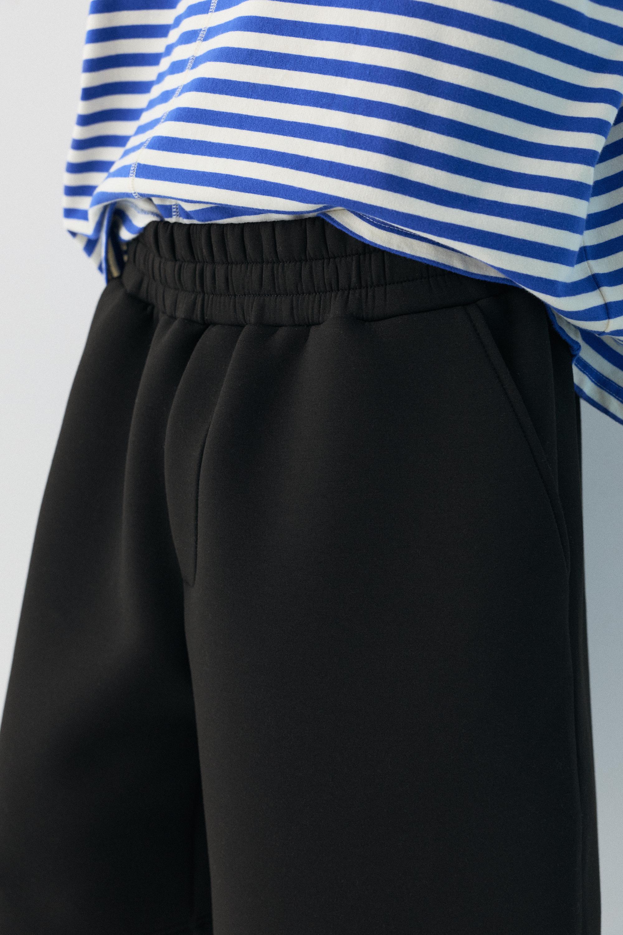 Neopren görünümlü jogger şort - Görsel 36