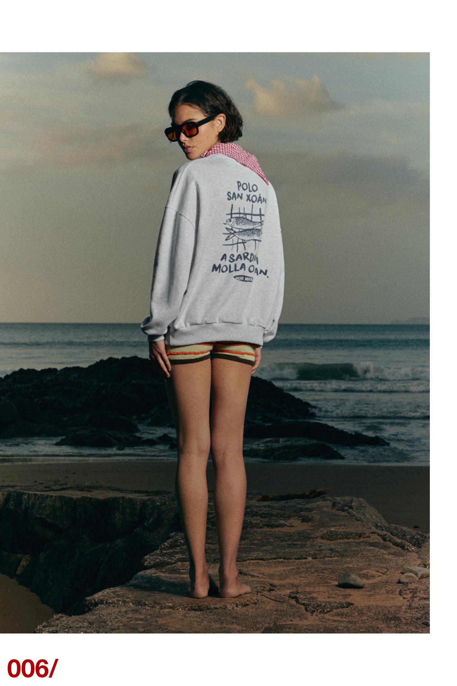 San Xoán Noite Meiga sweatshirt — Grey marl