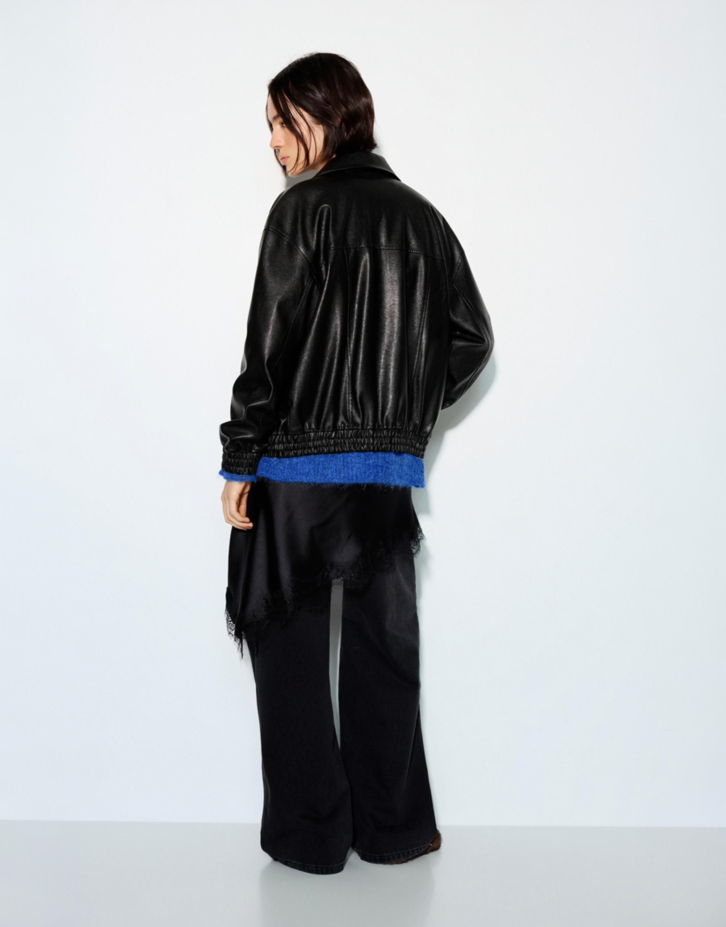 Suni Deri Baba Kesim Ceket - Görsel 51