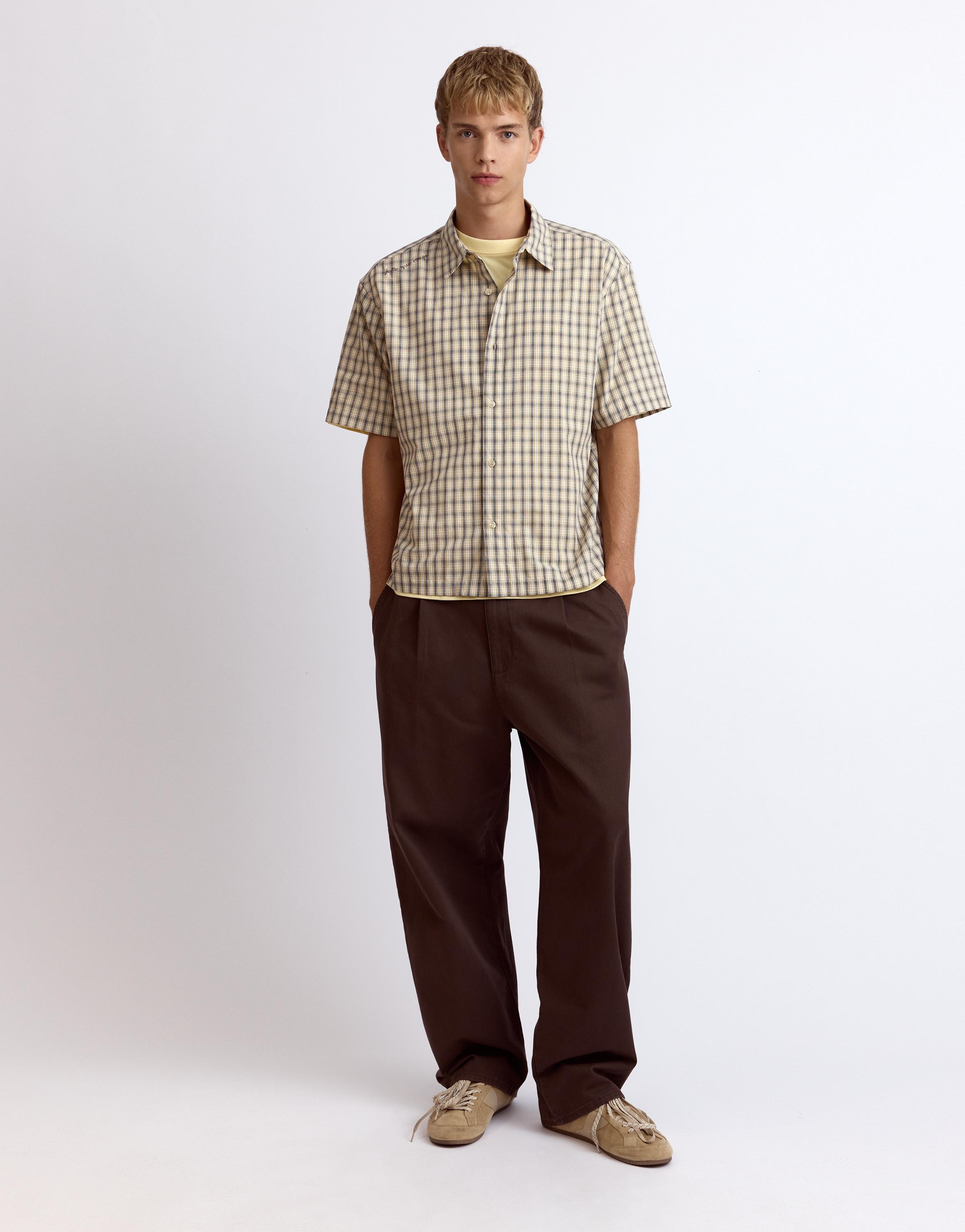 Pull&Bear Kareli kısa kollu gömlek görsel 7
