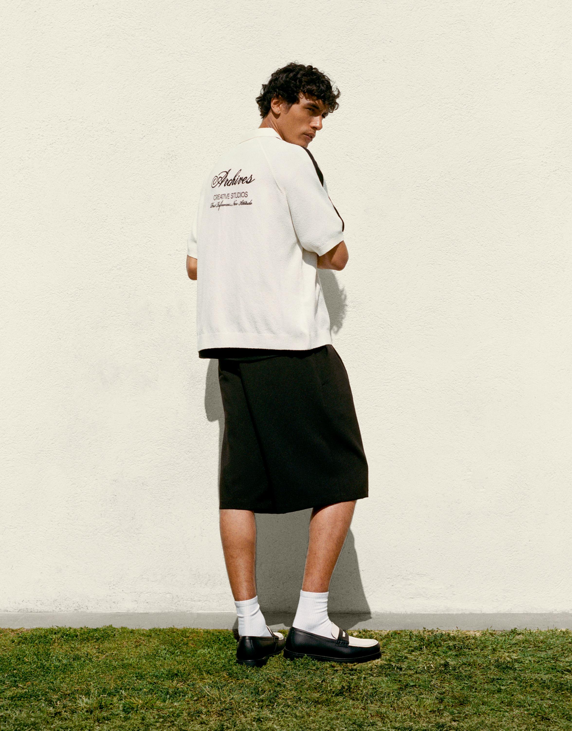 İşlemeli reglan kol polo - Görsel 12