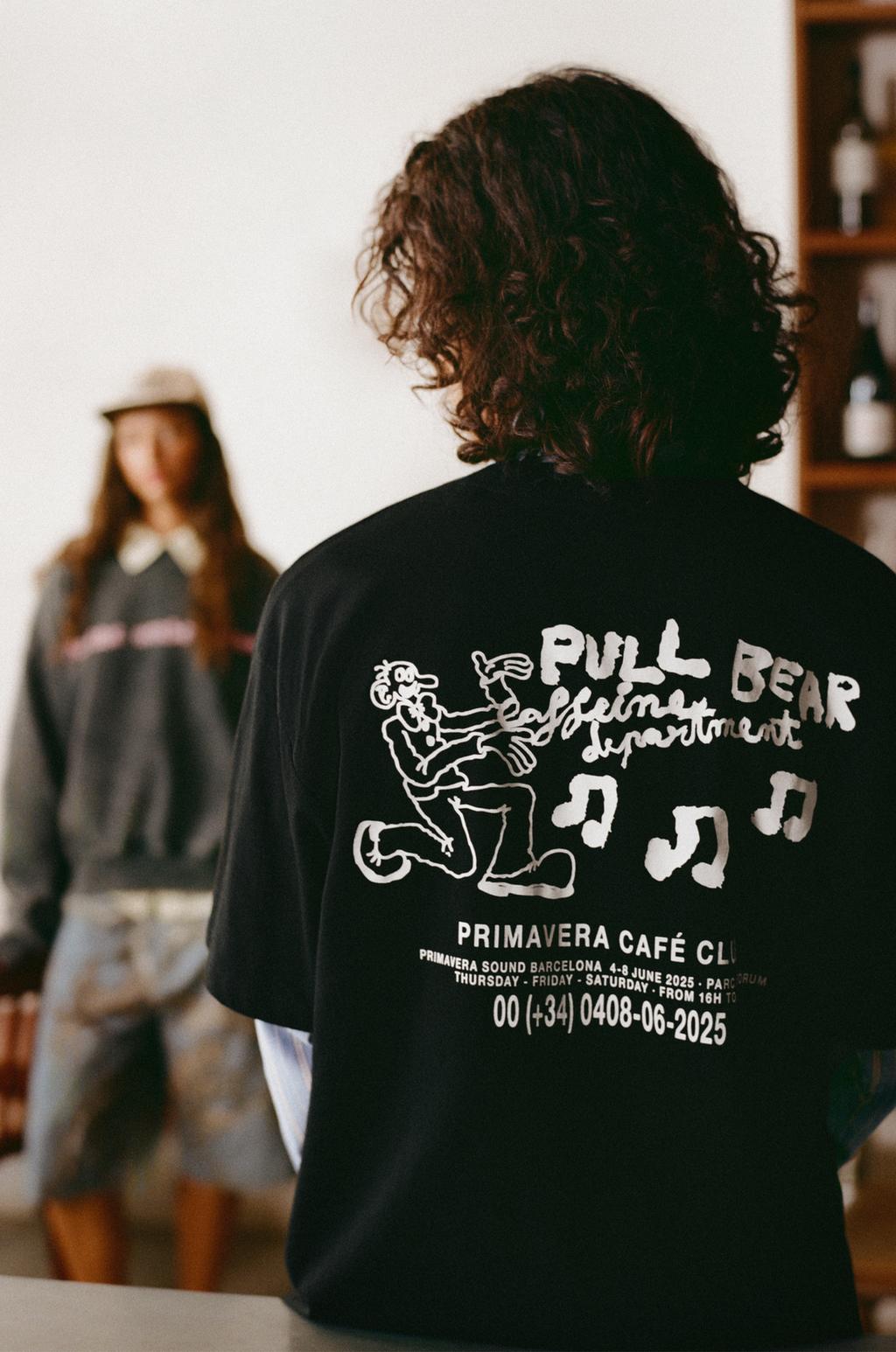 Primavera Sound x PB black T-shirt pull&bear