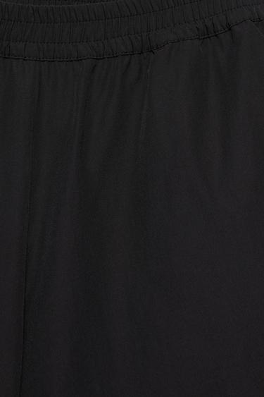 Black Bermuda shorts with elasticated waistband — Black 9
