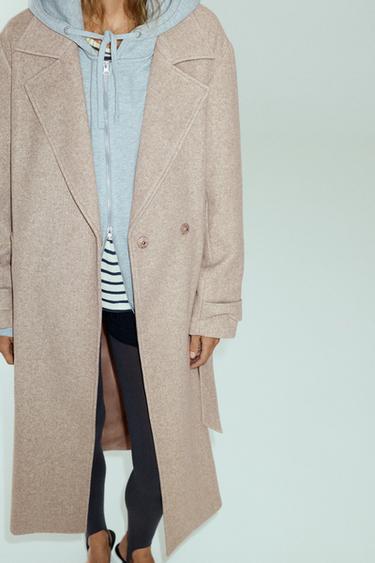 Long belted coat — Mole brown 3