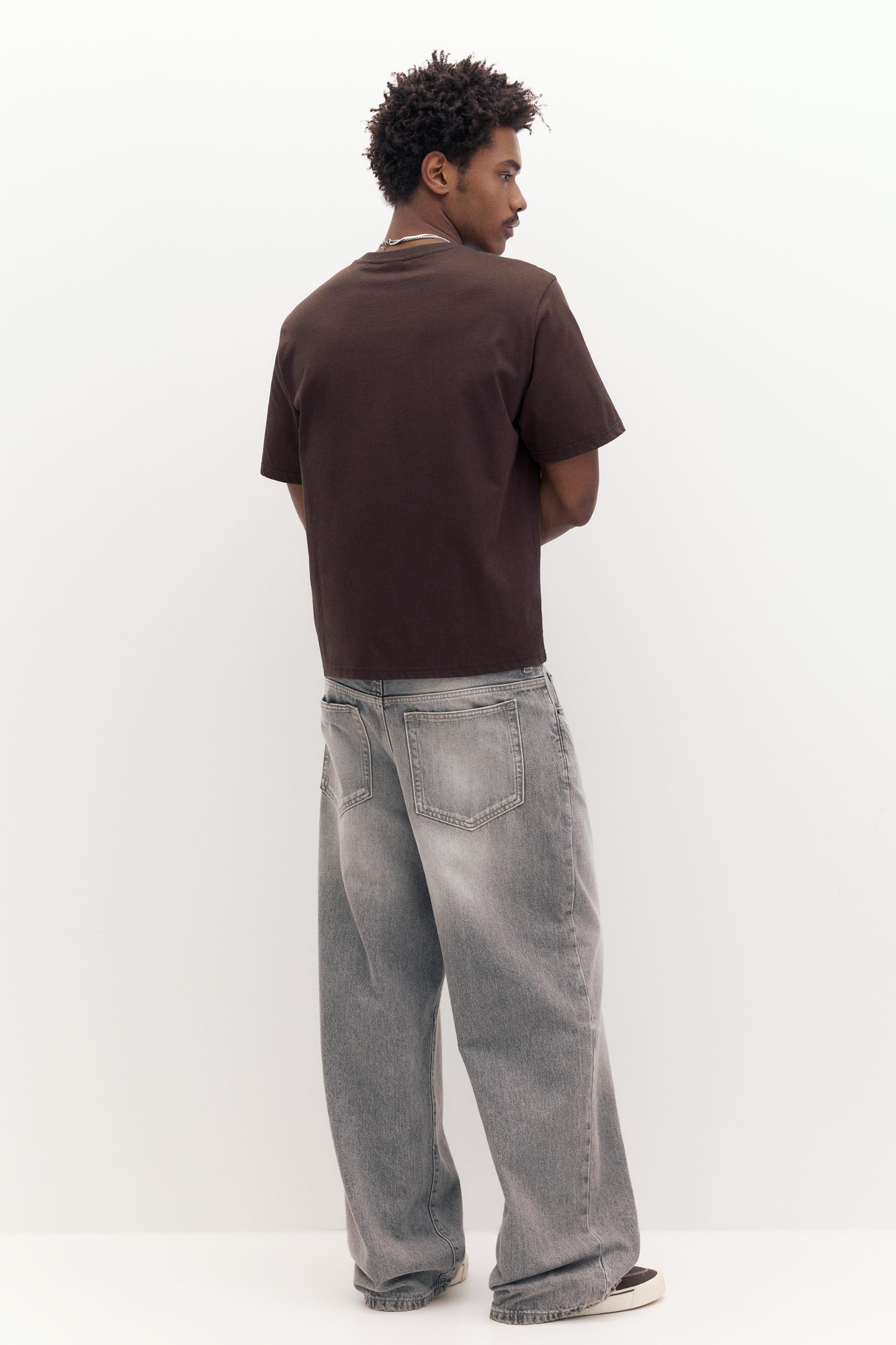 Basic kısa kollu pamuklu tişört - Görsel 125