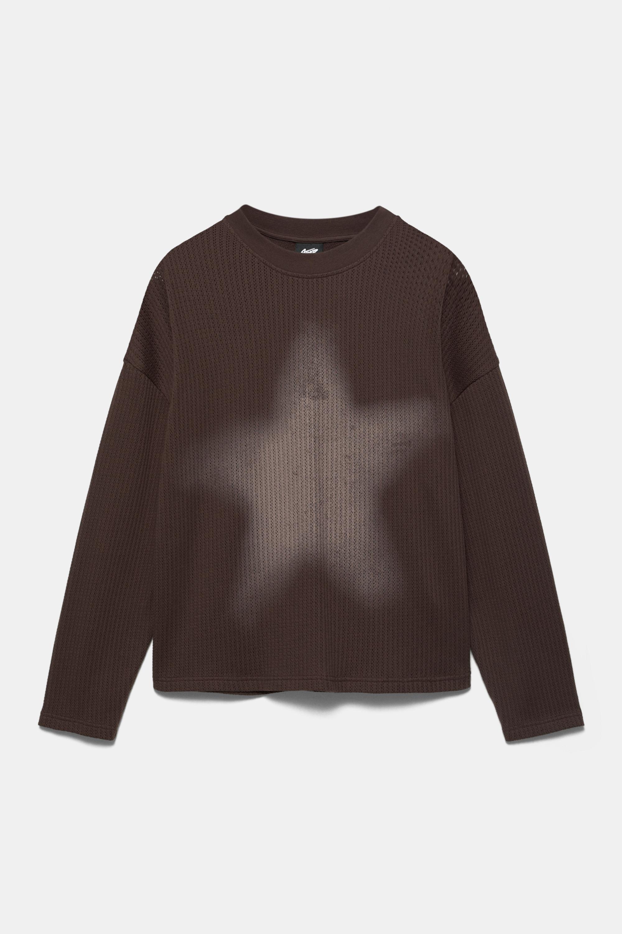 Yıldız baskılı triko tişört - Görsel 7