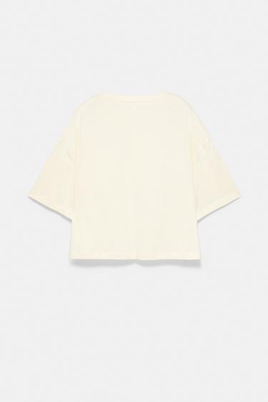 Boxy fit short sleeve T-shirt — Vanilla 6