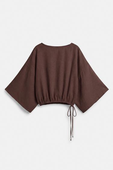 Cape blouse — Brown 5