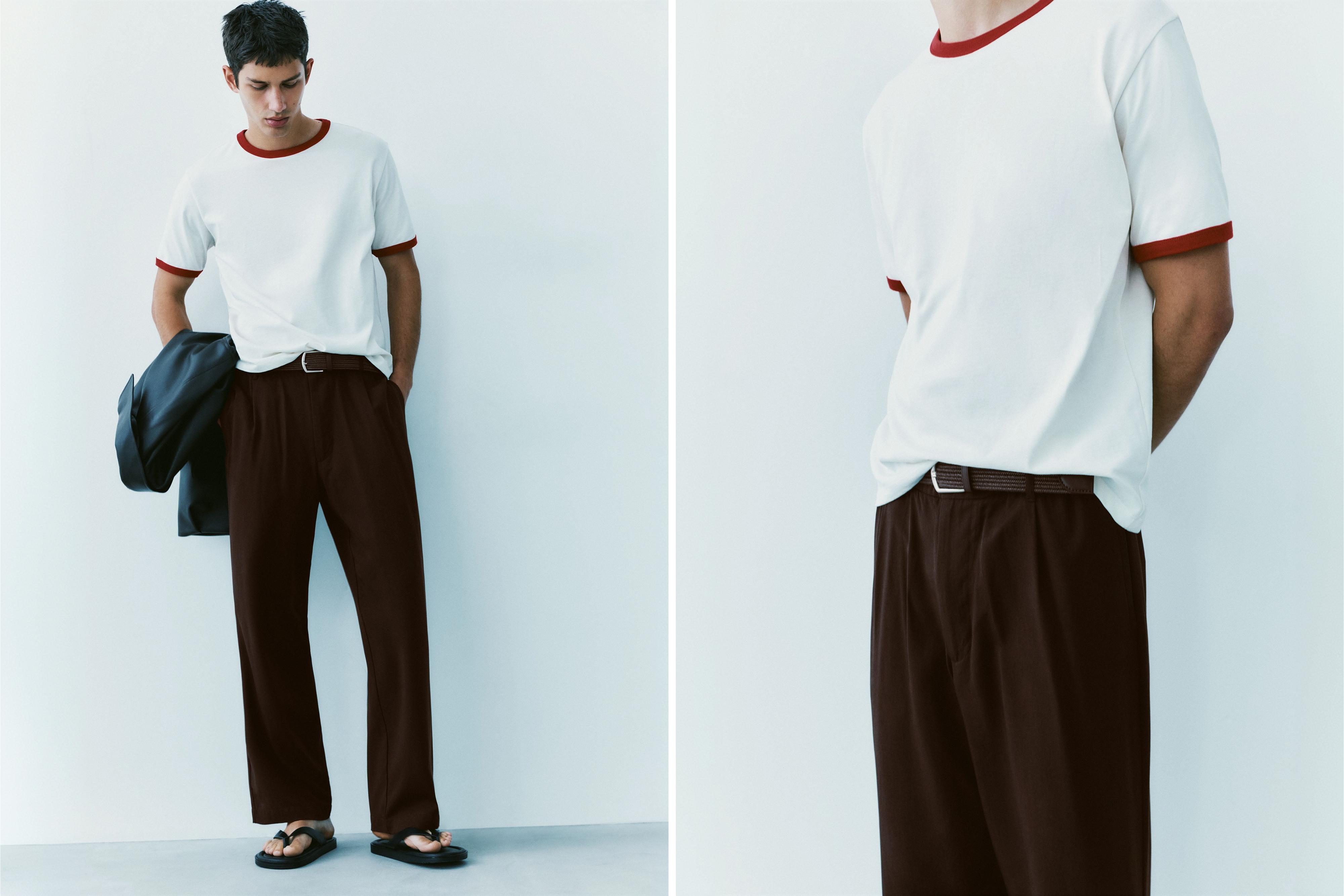 Tailored jogging trousers — Brown