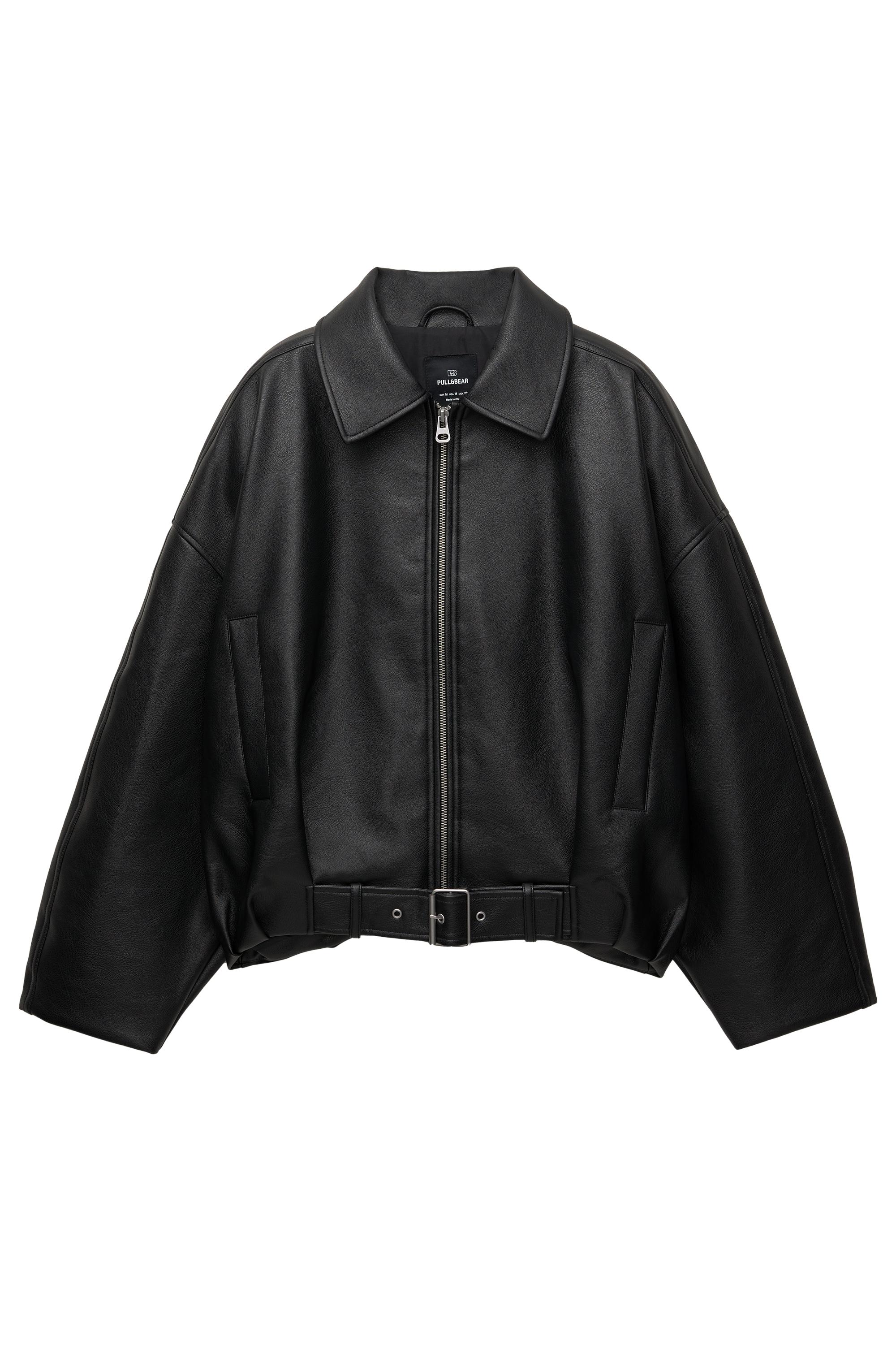 Suni deri balon ceket - Görsel 3