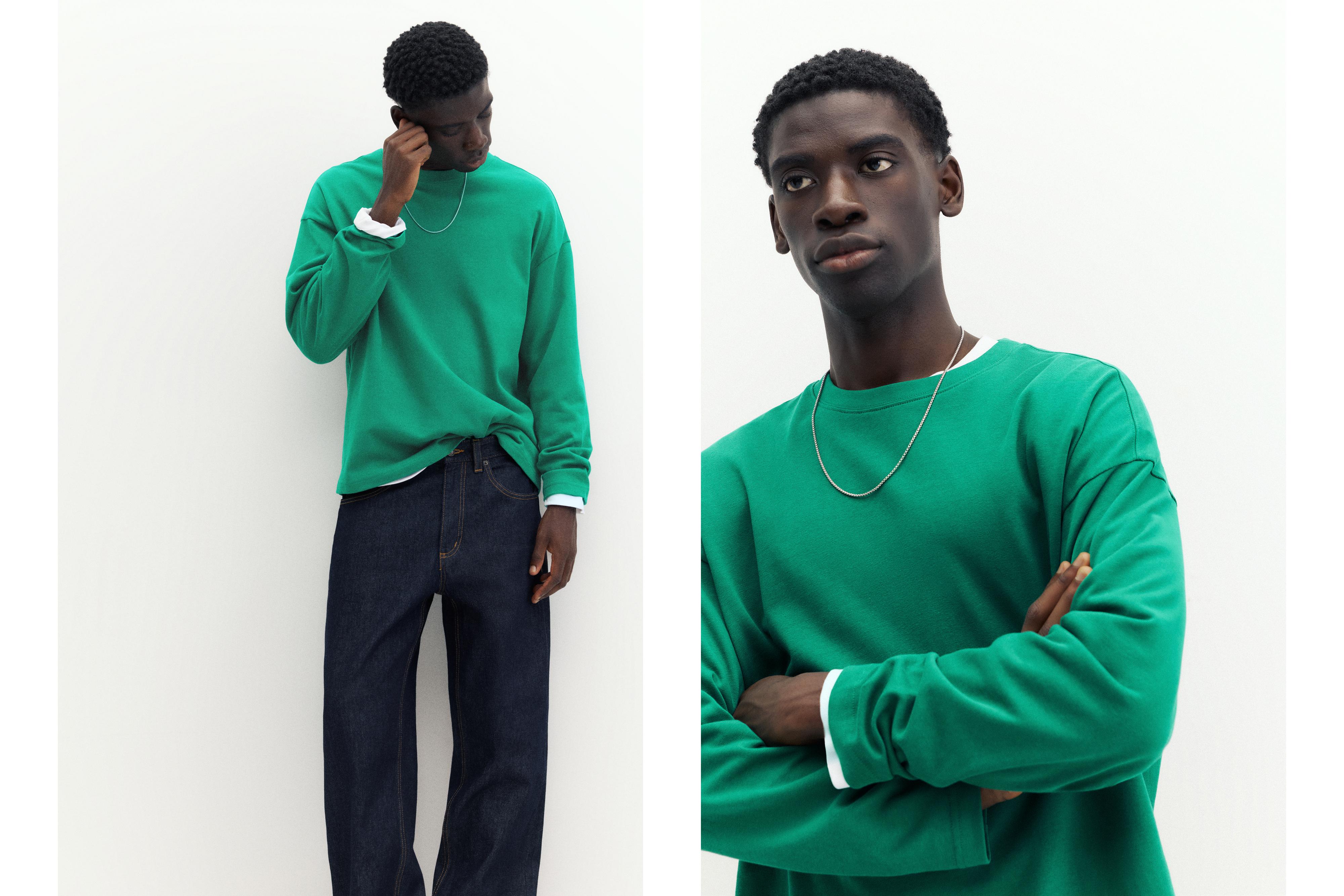 Heavy weight relaxed fit T-shirt — Green