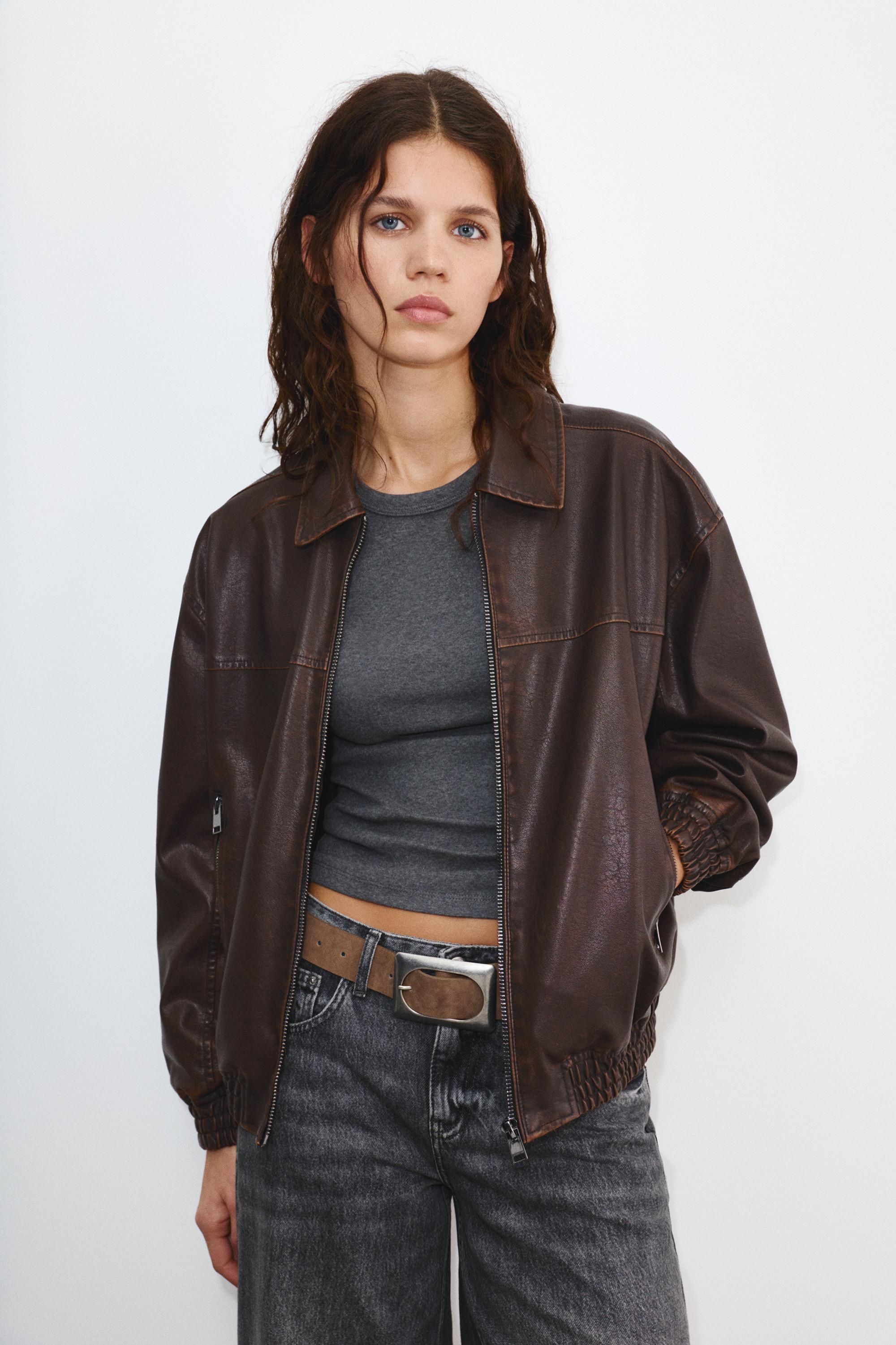 Suni Deri Baba Kesim Ceket - Görsel 73