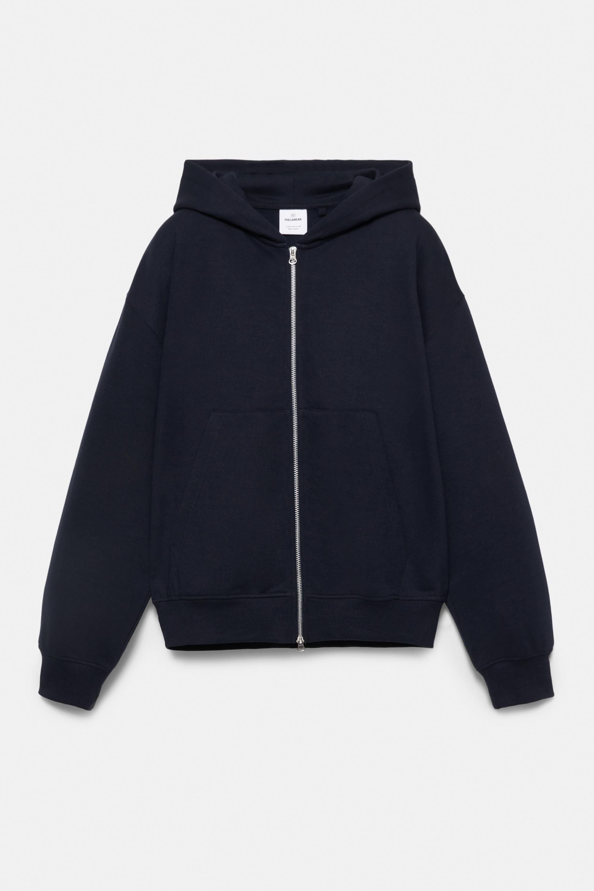 Hoodie with zipper — Navy