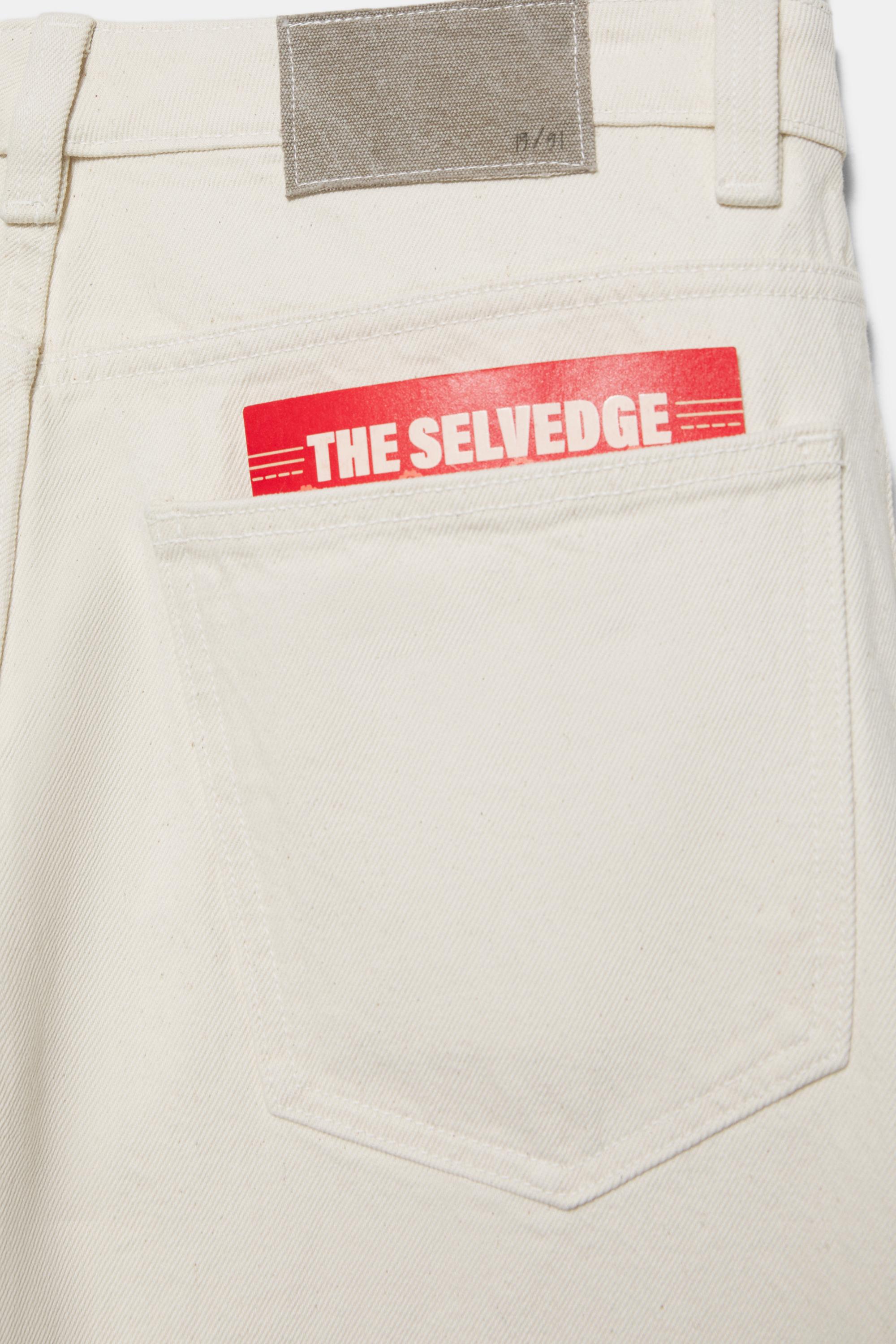 Selvedge straight fit jean - Görsel 4