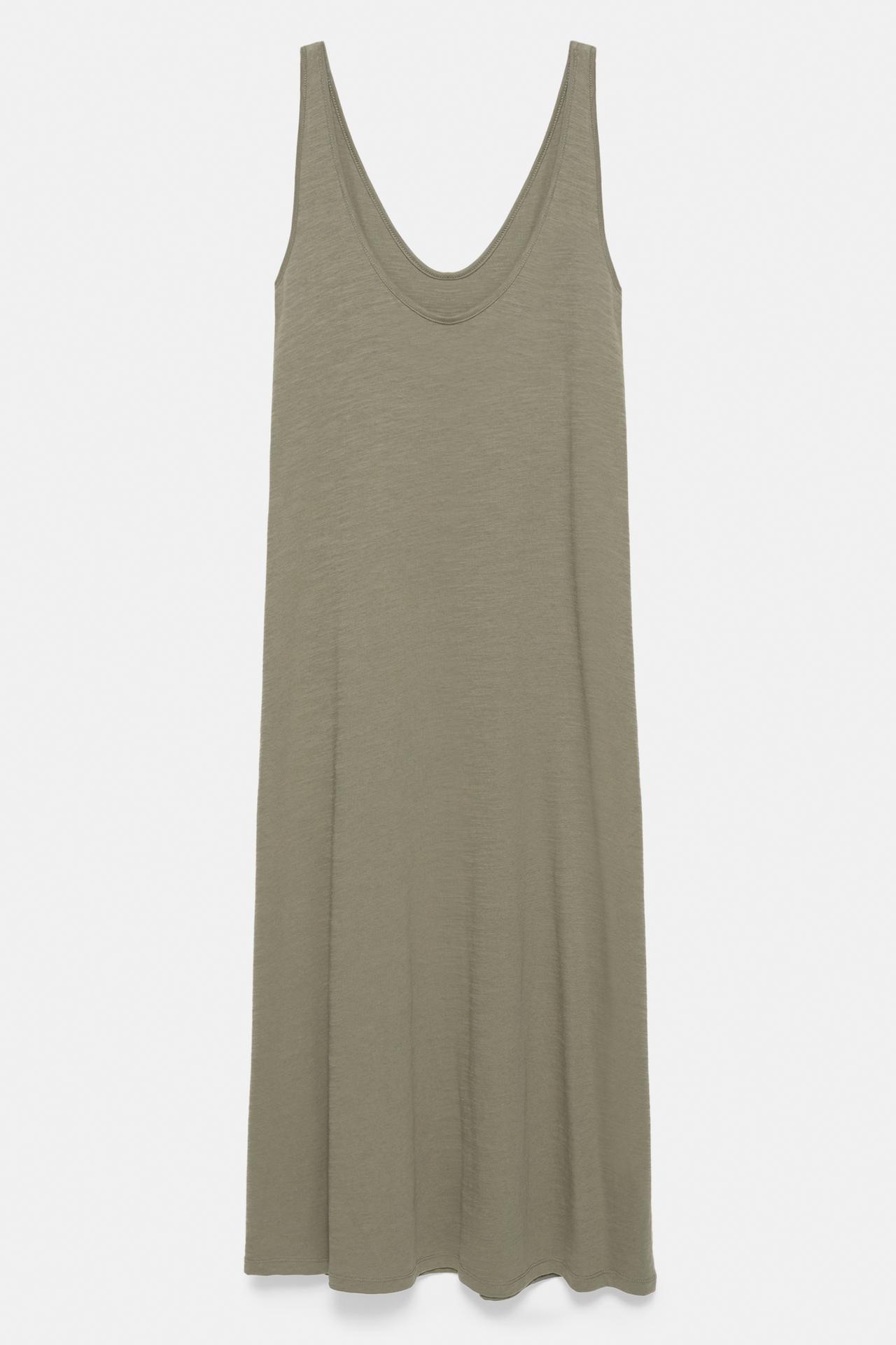 Strappy midi dress — Khaki