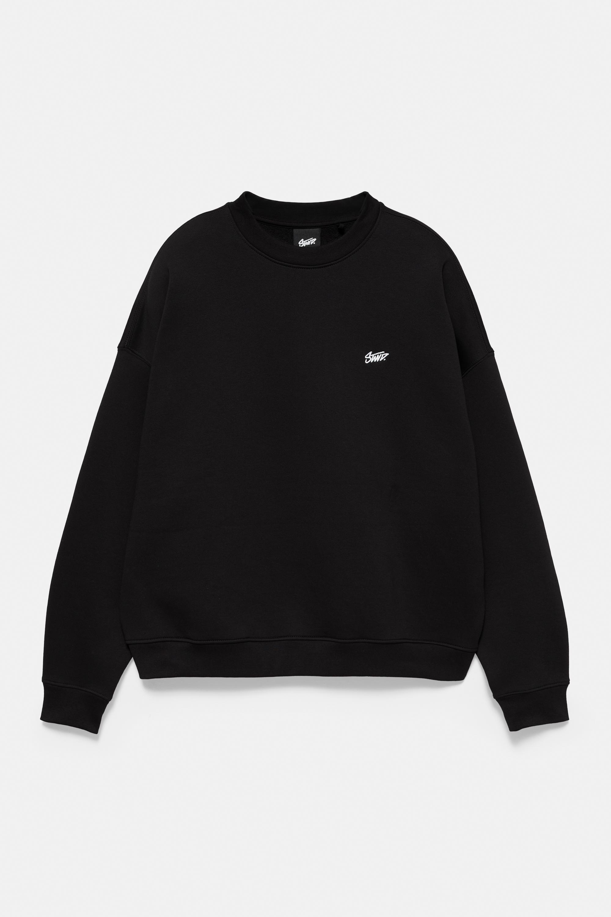 STWD boxy sweatshirt — Black