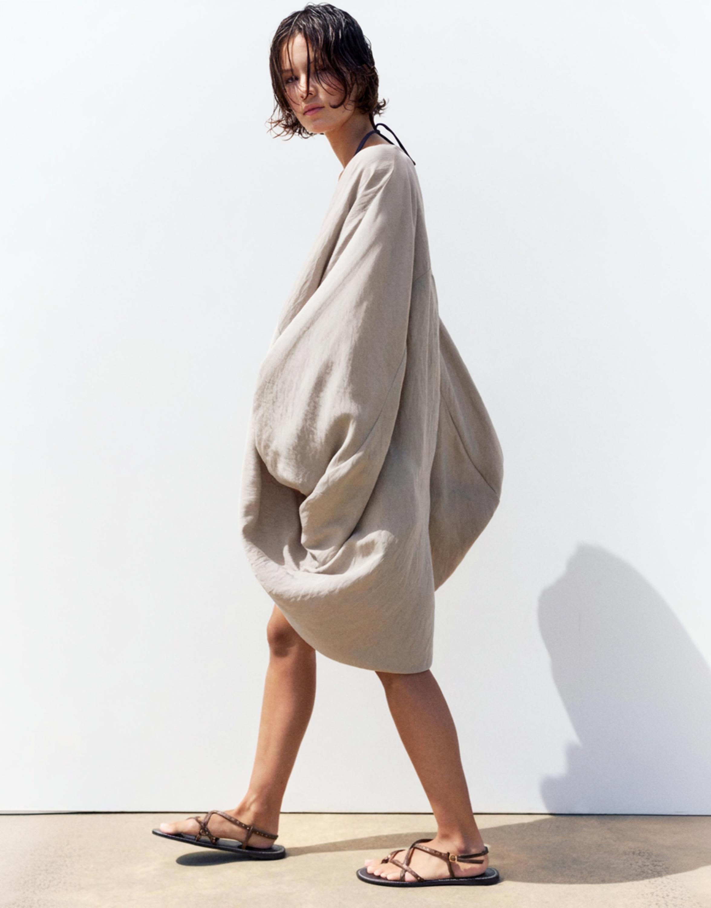 Kimono tunic — Pearl grey