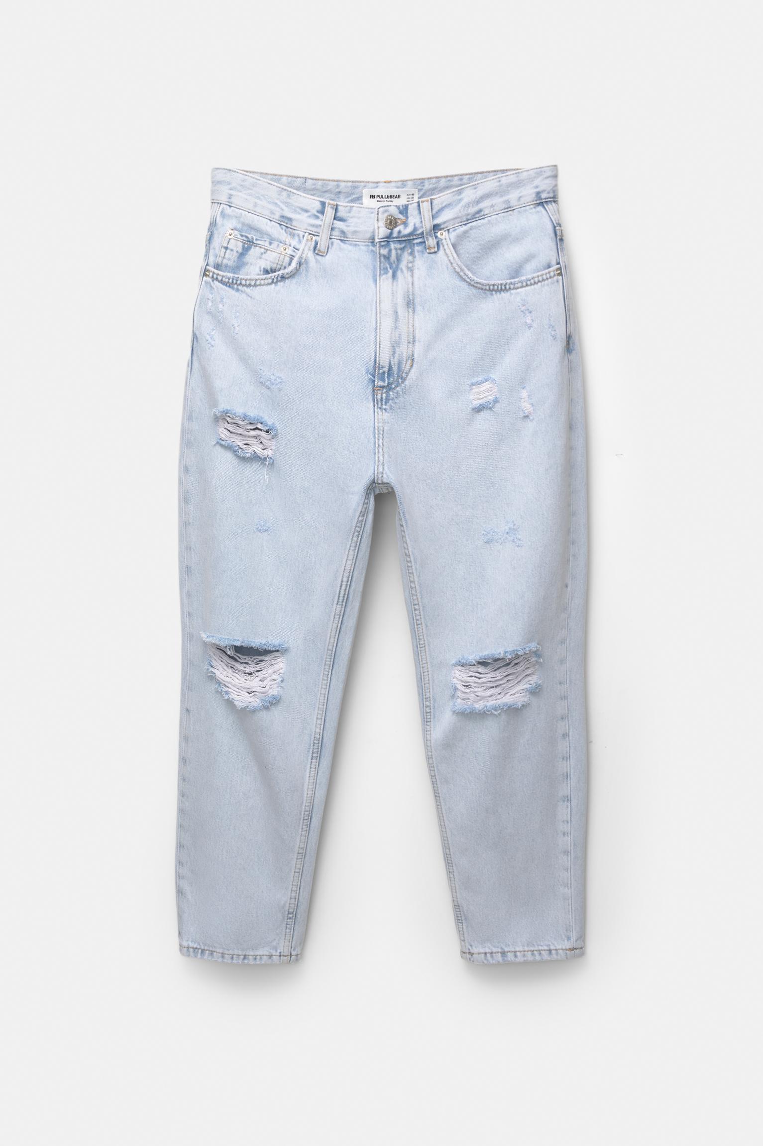 Relaxed fit ripped jeans - PULL\u0026BEAR