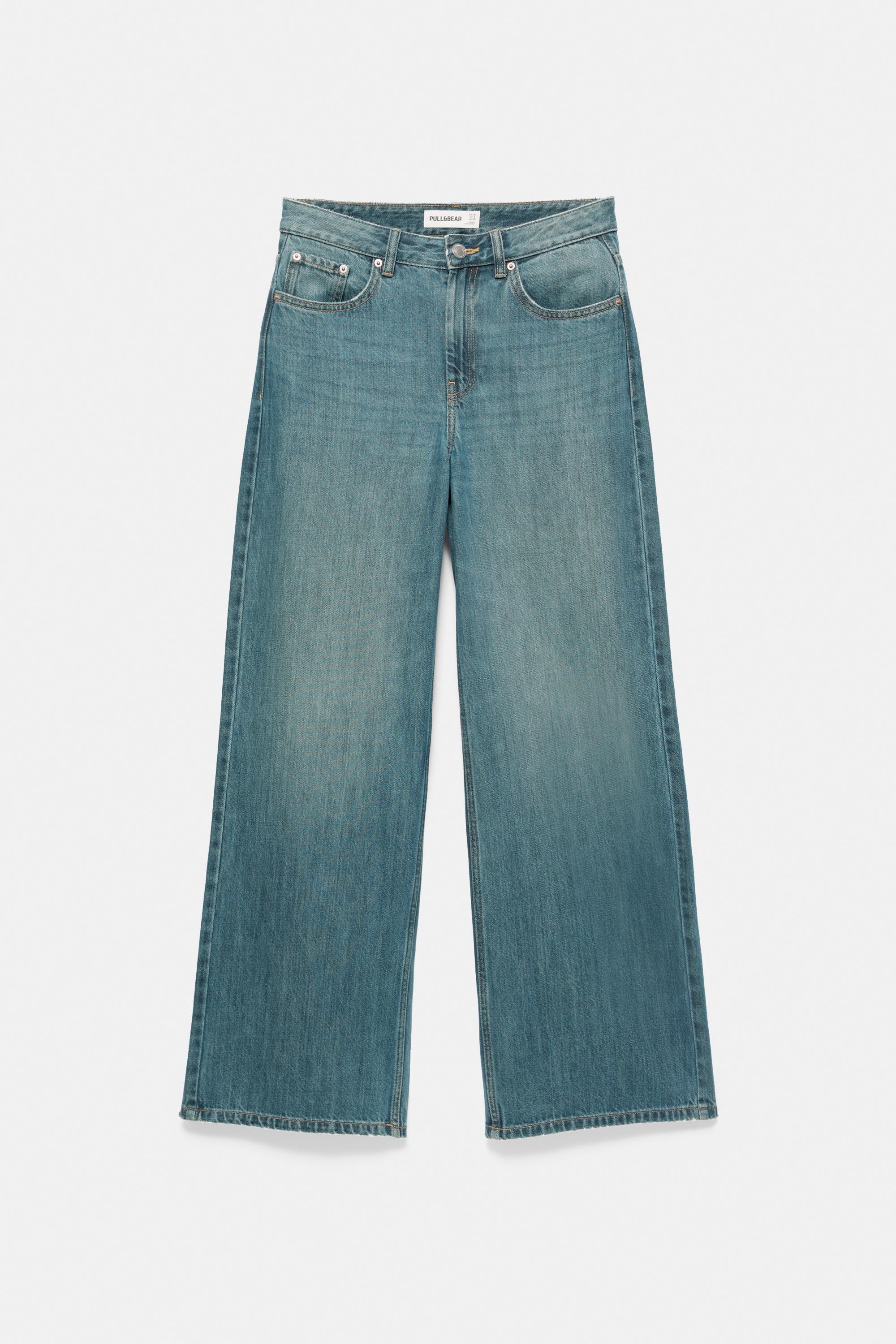 Oversize baggy jeans — Green blue