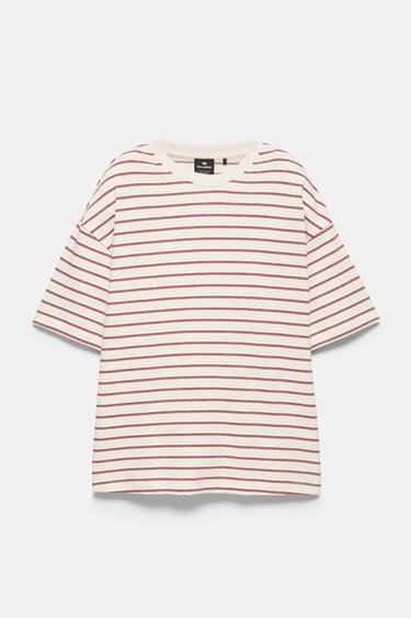 Striped boxy-fit T-shirt — Off white 6
