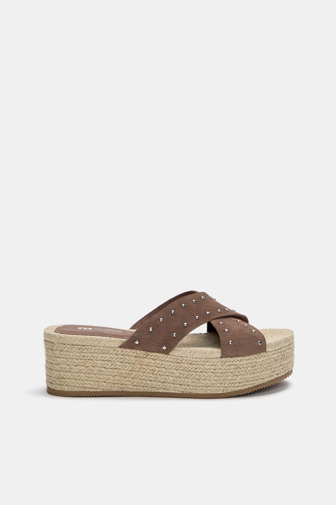 Sandalias Esparto Pull And Bear Zapatos Cuña Zapatos En Pull And