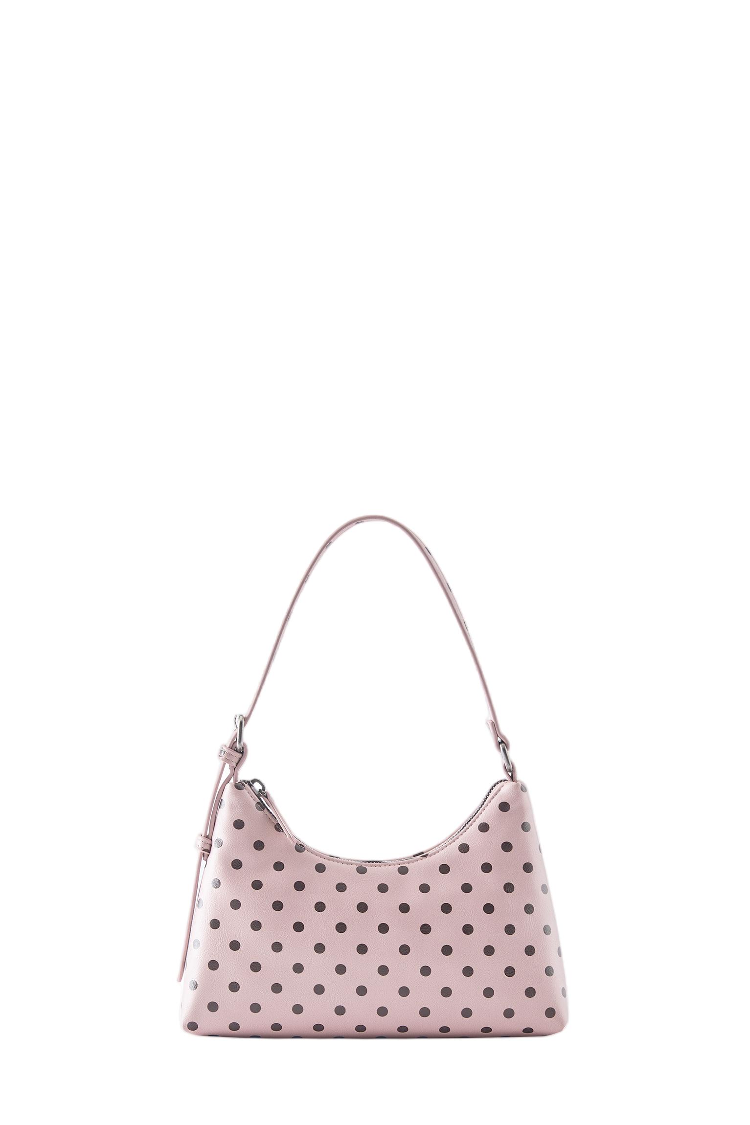 Polka dot shoulder bag — Pink