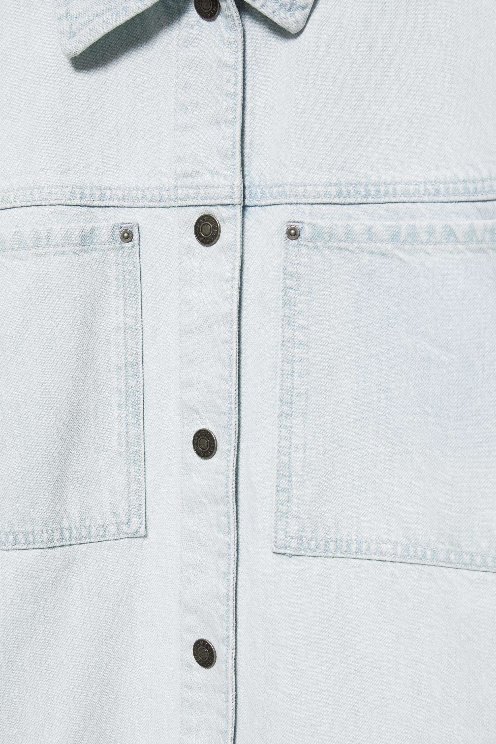 Denim overshirt — Sky blue