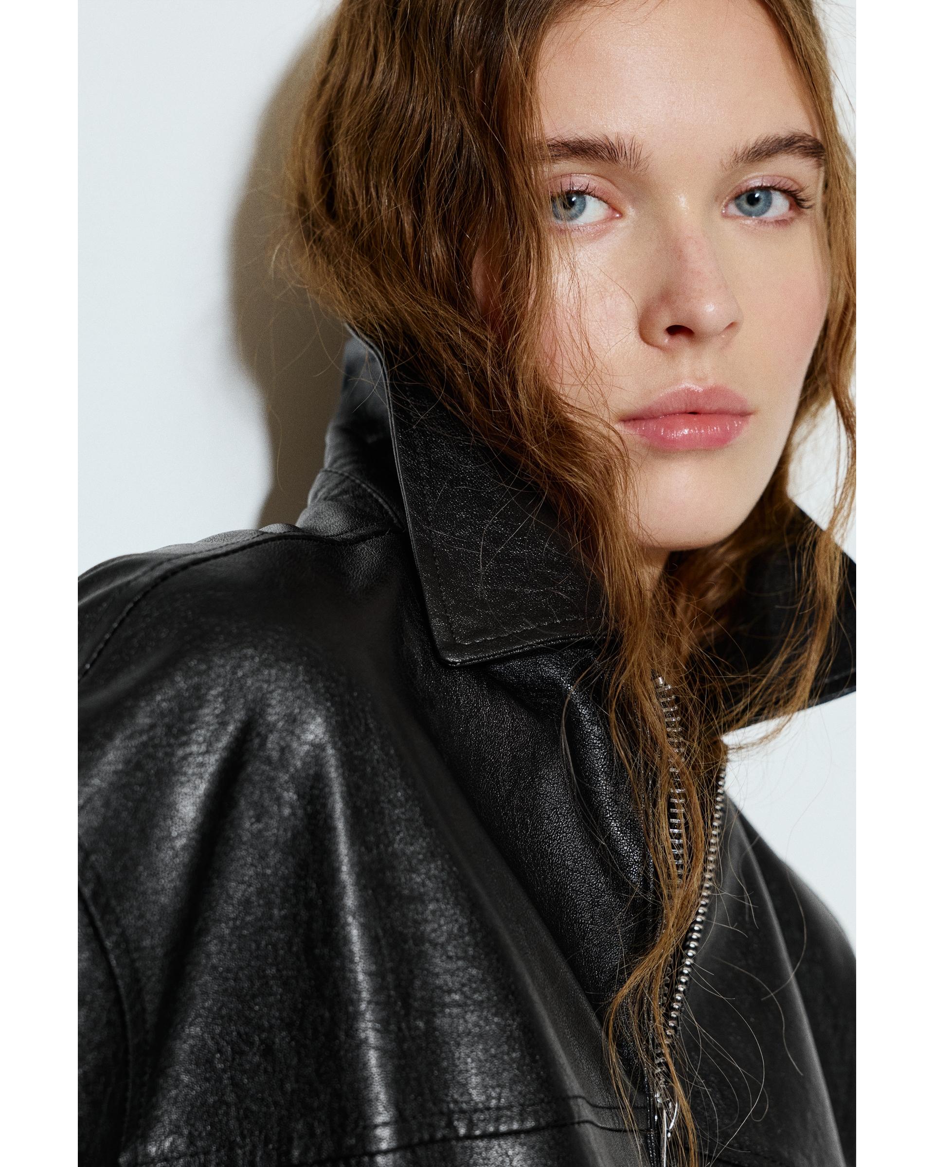 Suni Deri Baba Kesim Ceket - Görsel 64