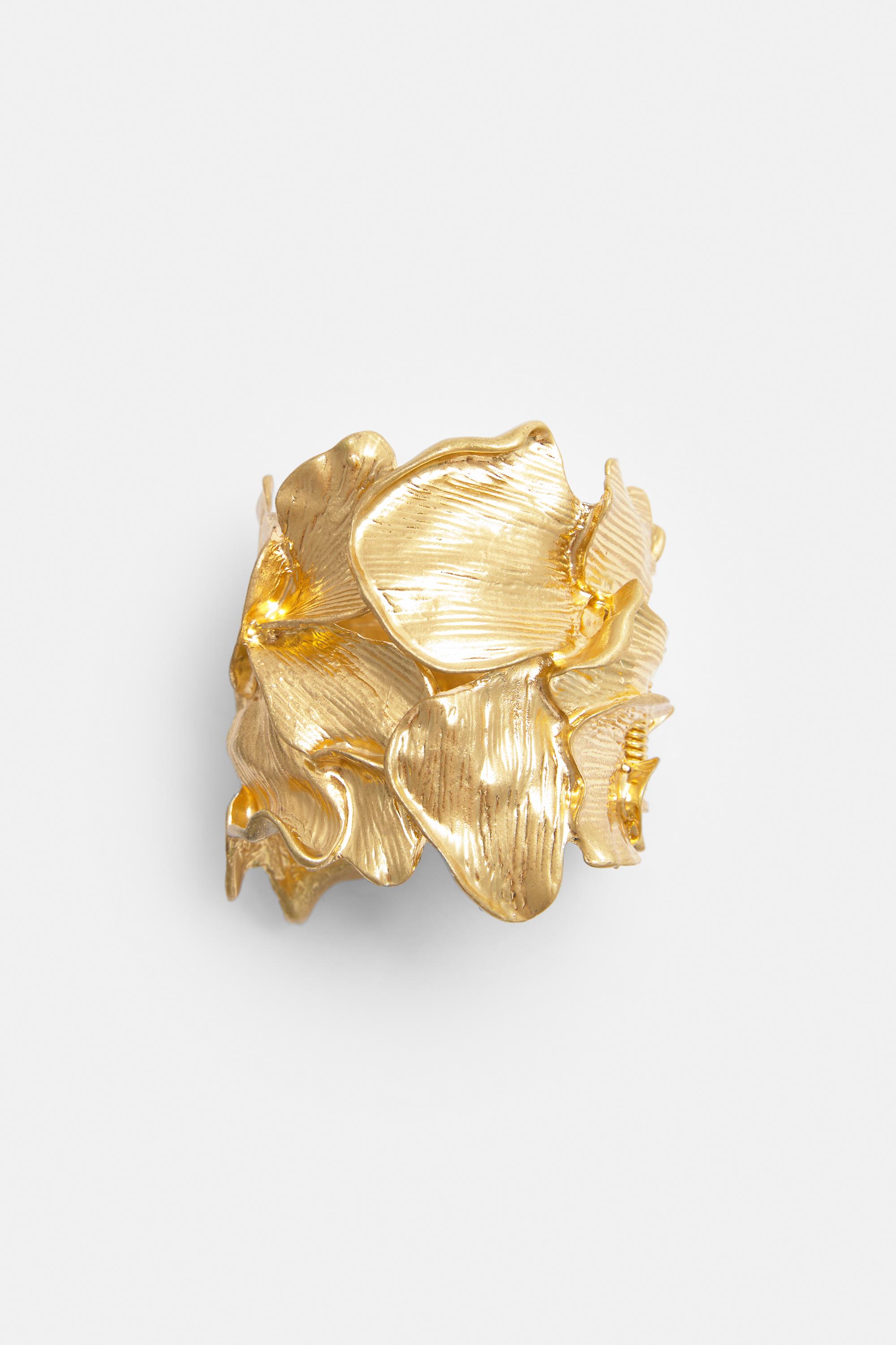 Metallisierter Blätter-Armreif