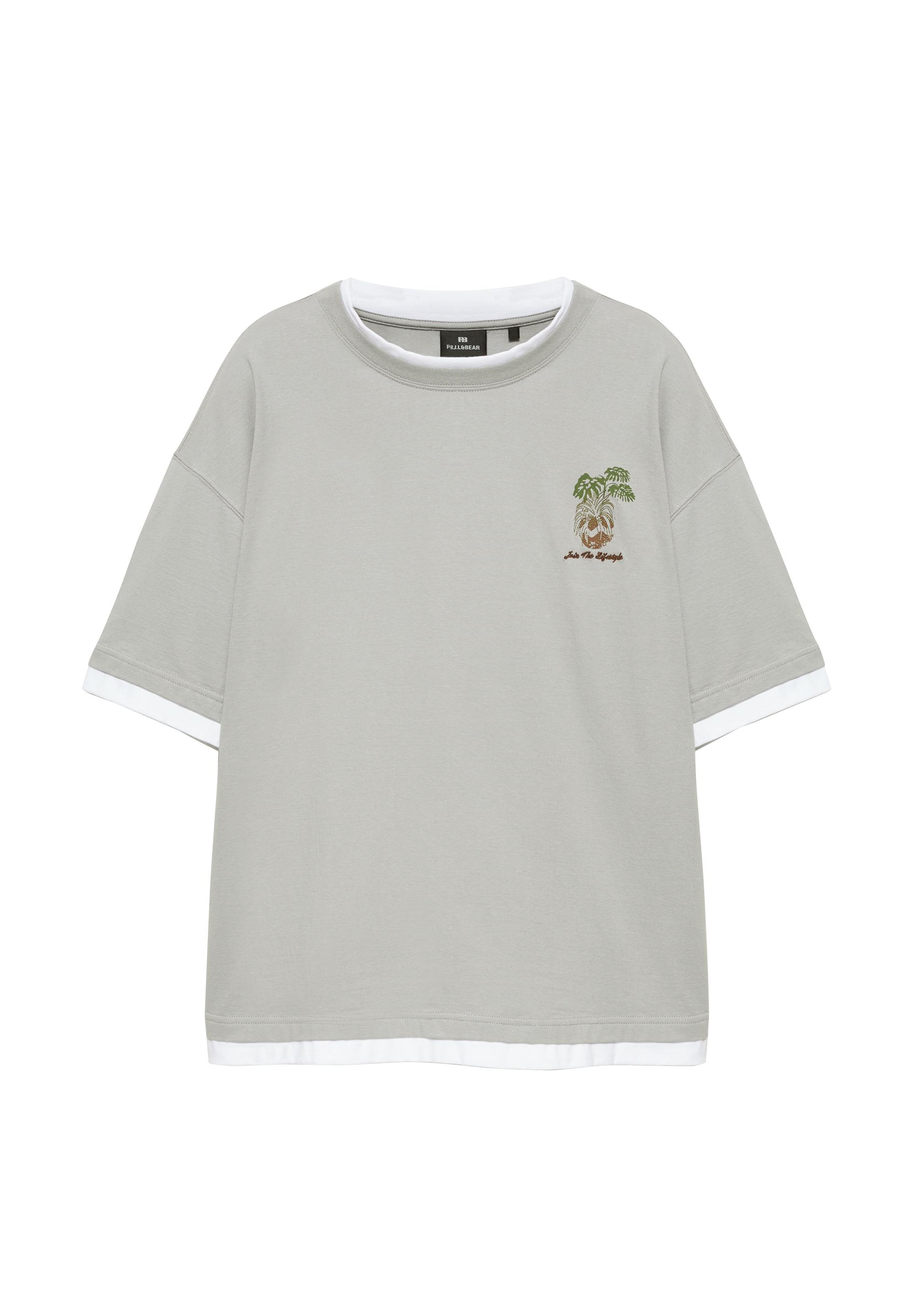 Hindistan cevizi grafik baskılı t-shirt - Görsel 11