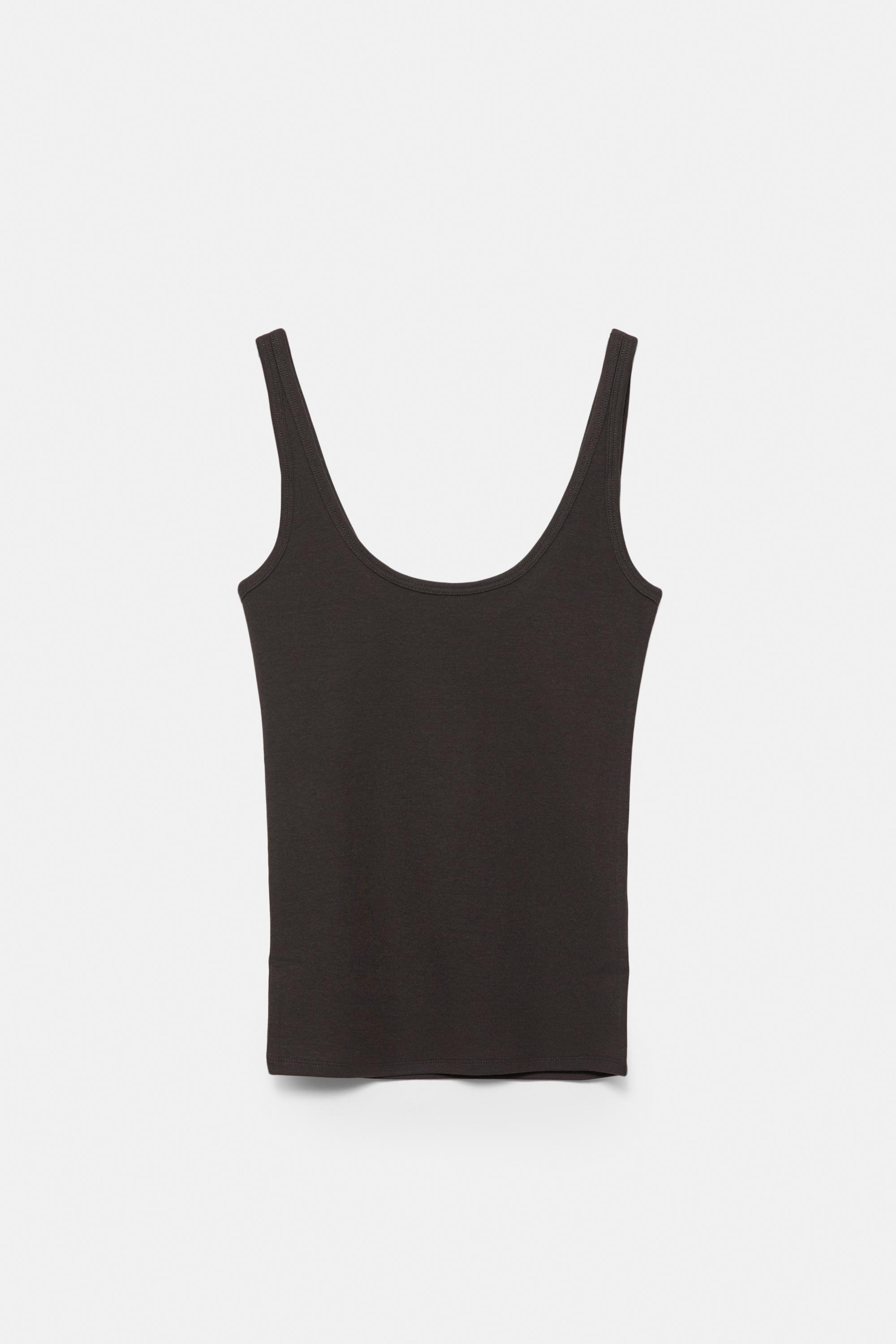 Modal tank top — Brown