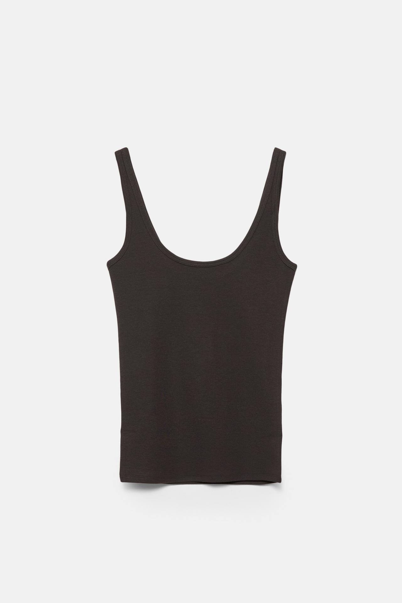 Modal tank top — Brown