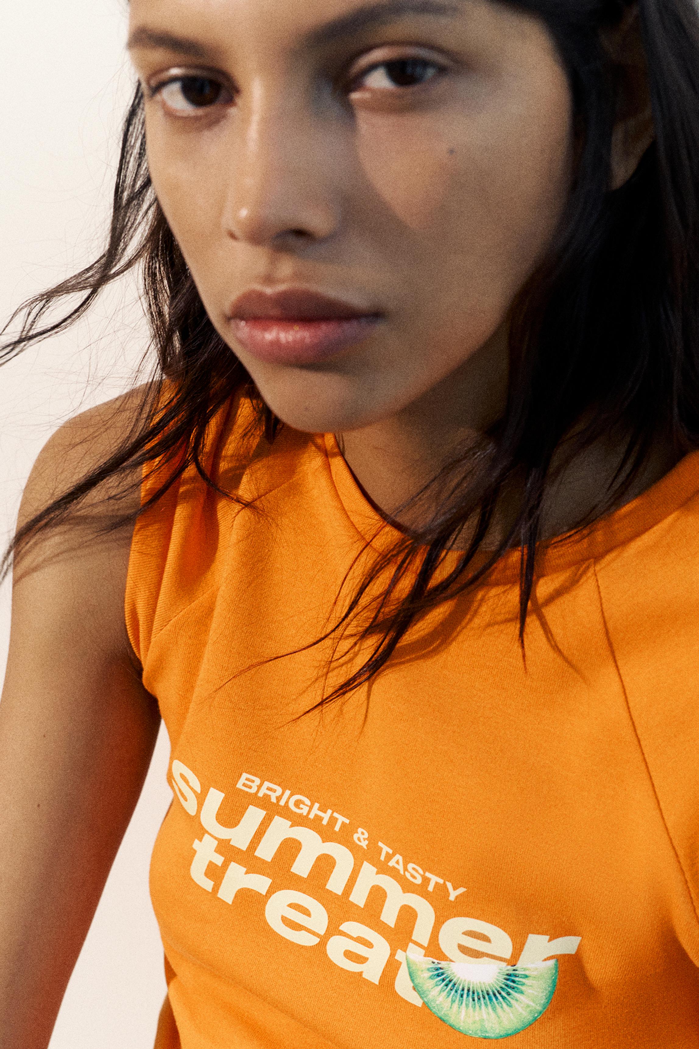 Fruit graphic T-shirt — Orange