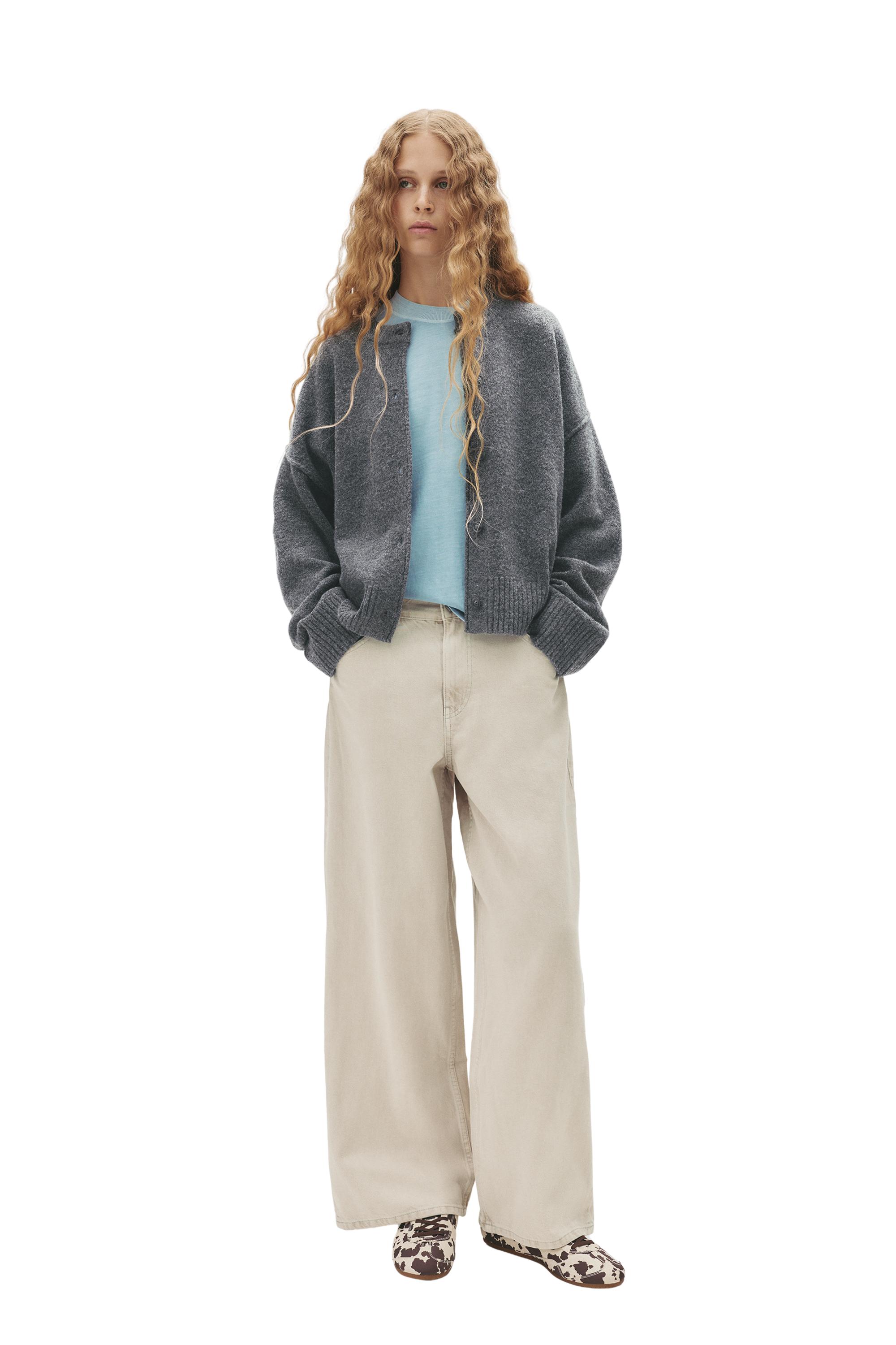 Soft knit cardigan — Anthracite grey