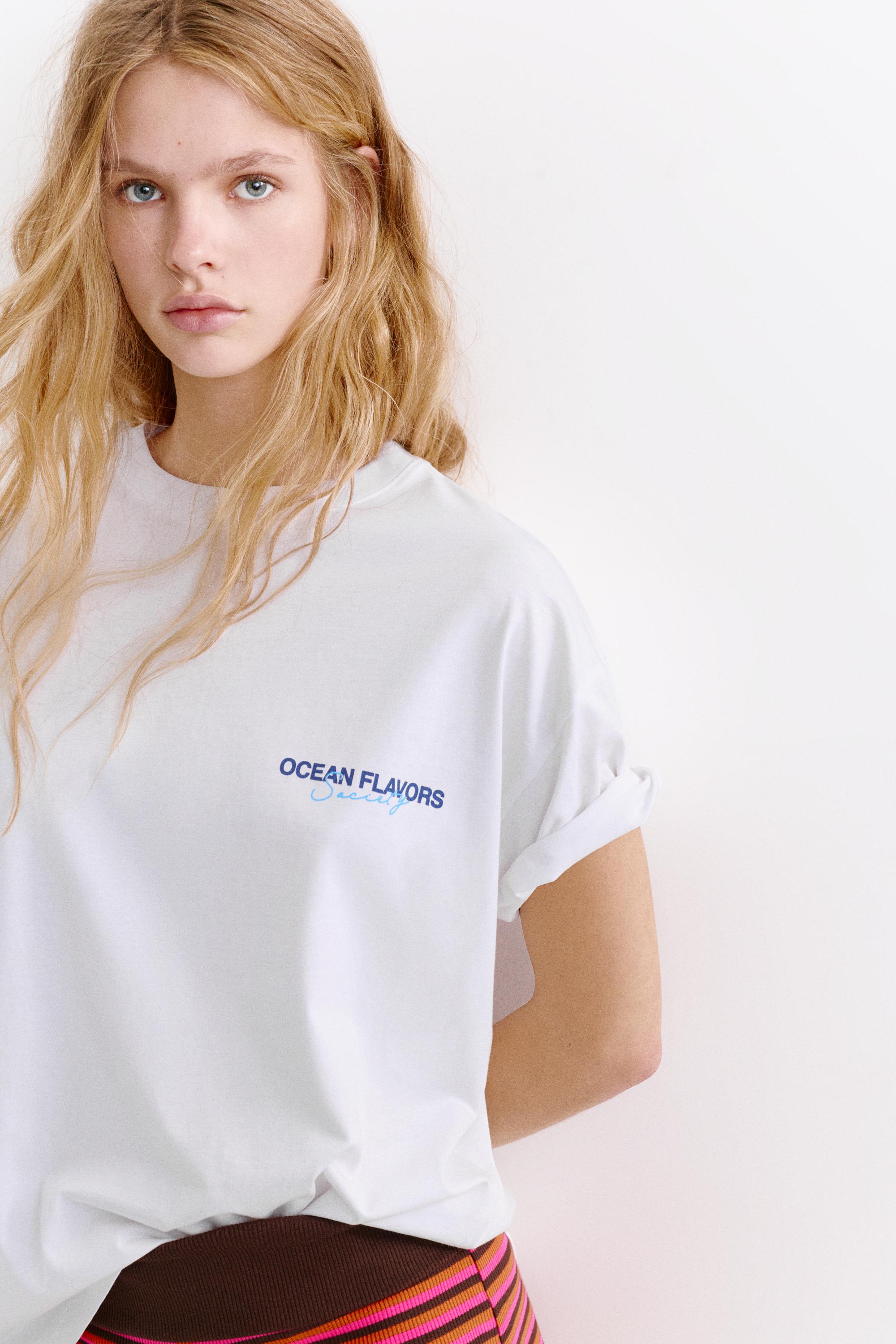 Istakoz grafik baskılı t-shirt - Görsel 11