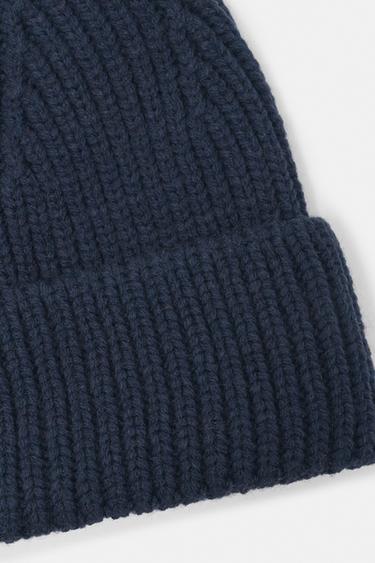 Chunky knit beanie — Navy 4