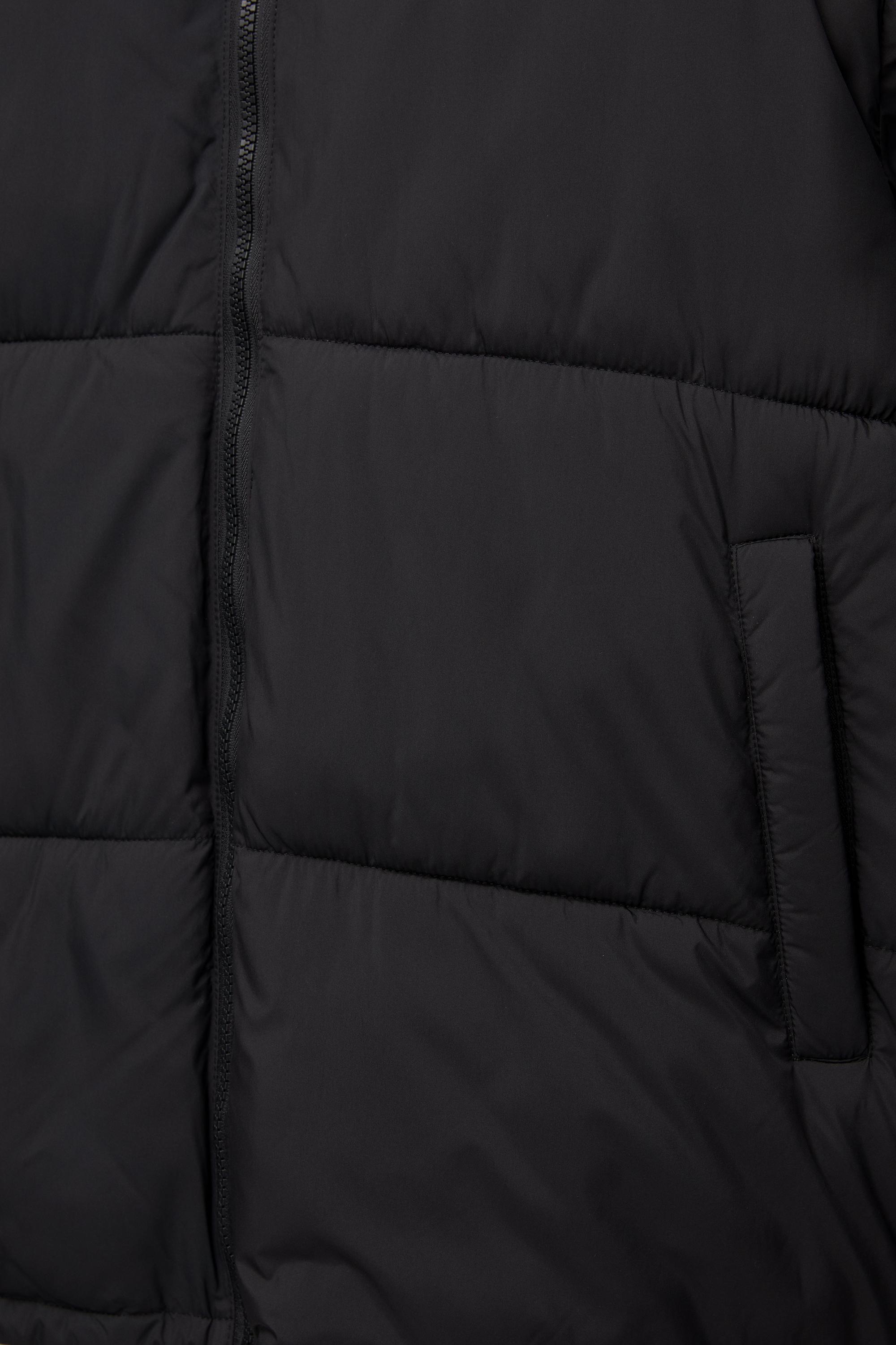 Padded jacket with hood — Black
