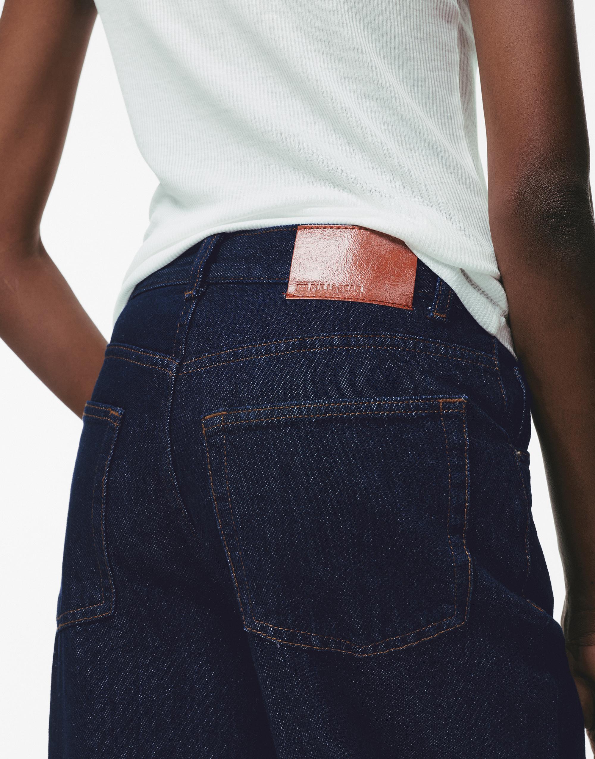 Çapraz kemerli geniş paça jean - Görsel 62