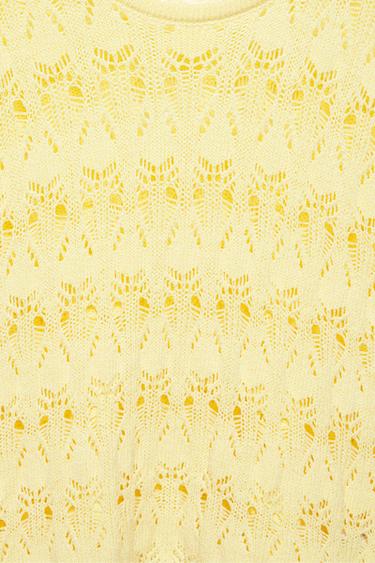 Yellow cutwork jumper — Yellow 8