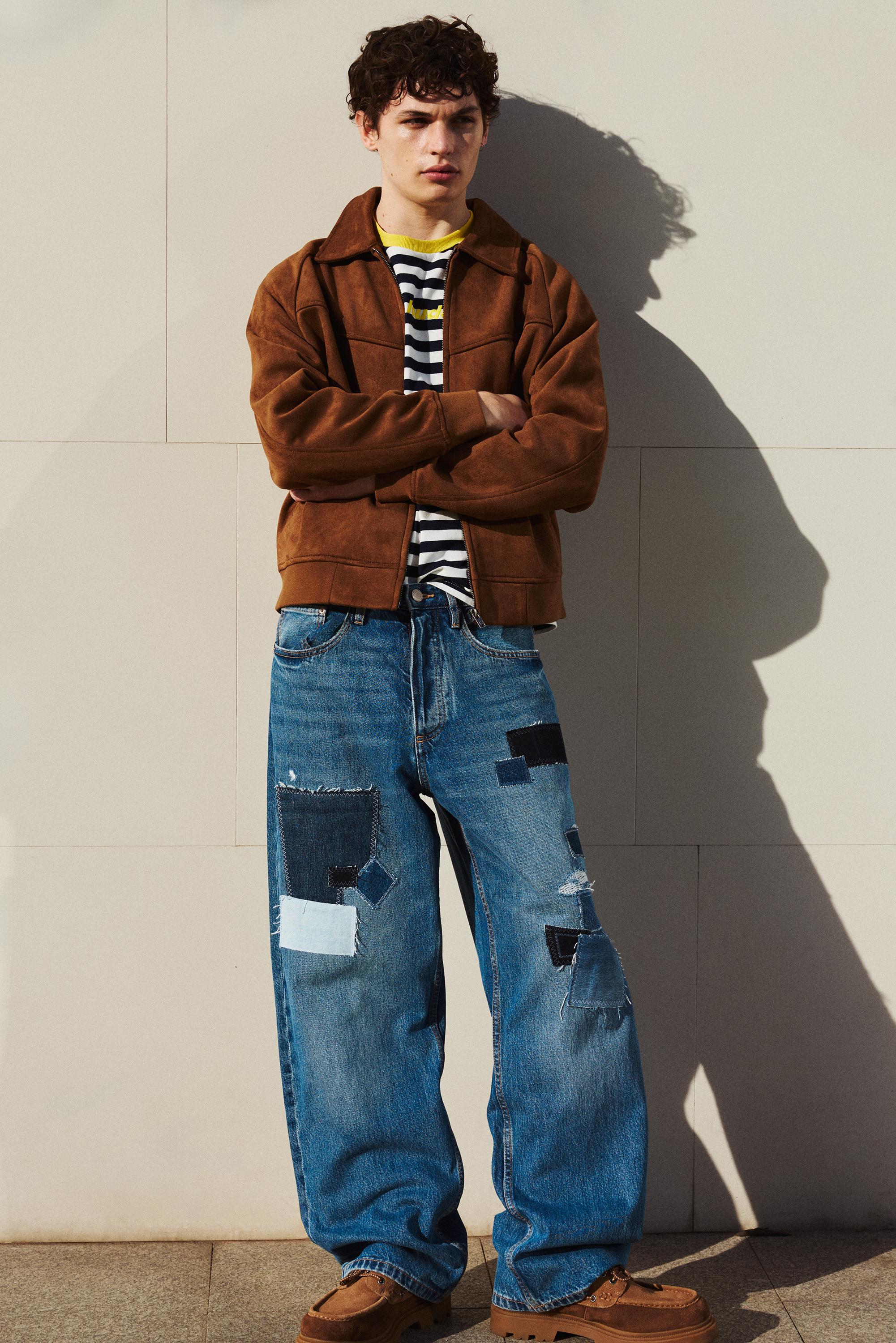 Patchwork baggy jean - Görsel 16