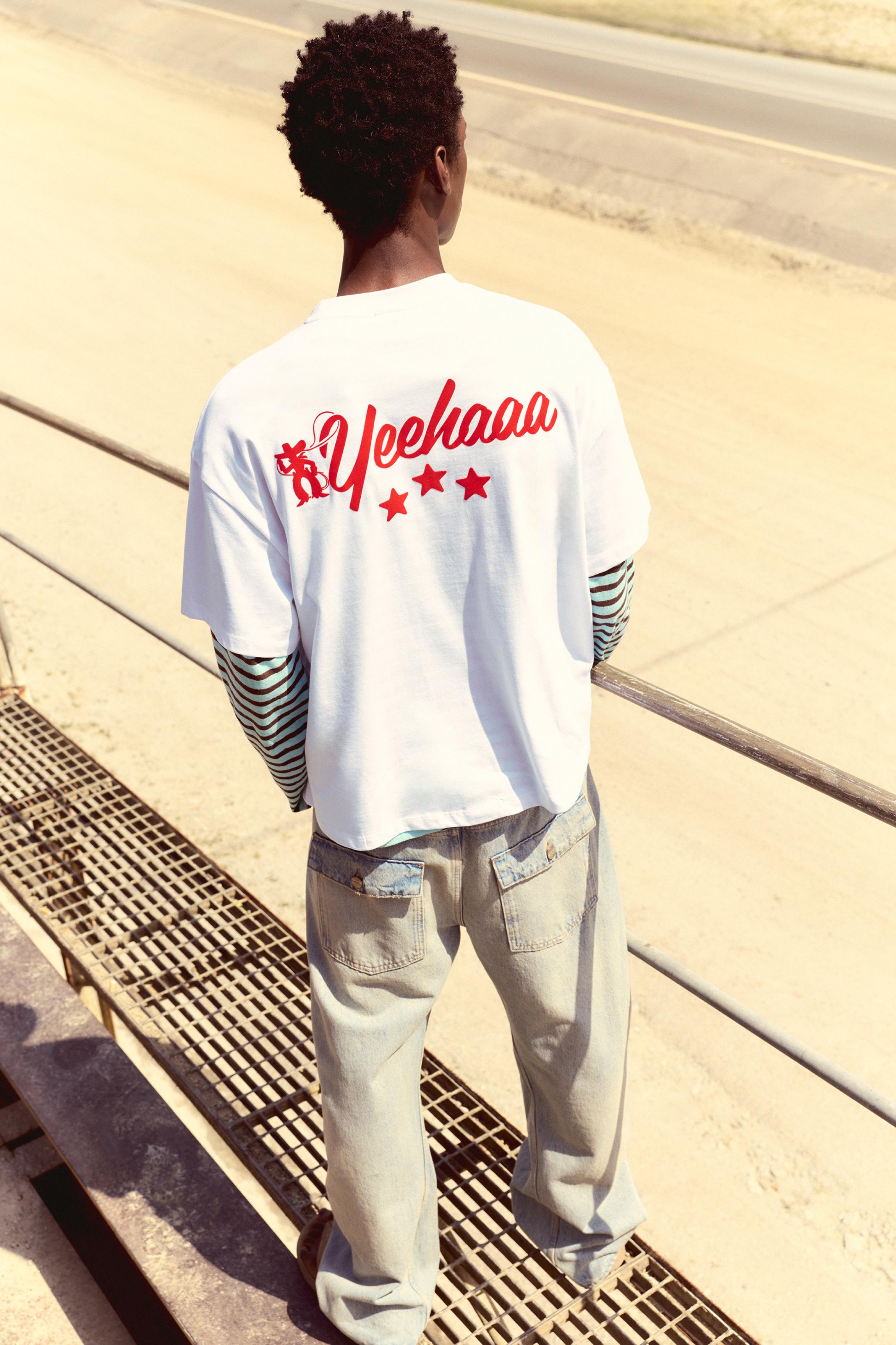 Cowboy graphic T-shirt — Off white