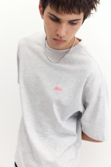 STWD logo boxy T-shirt — Pearl grey 4