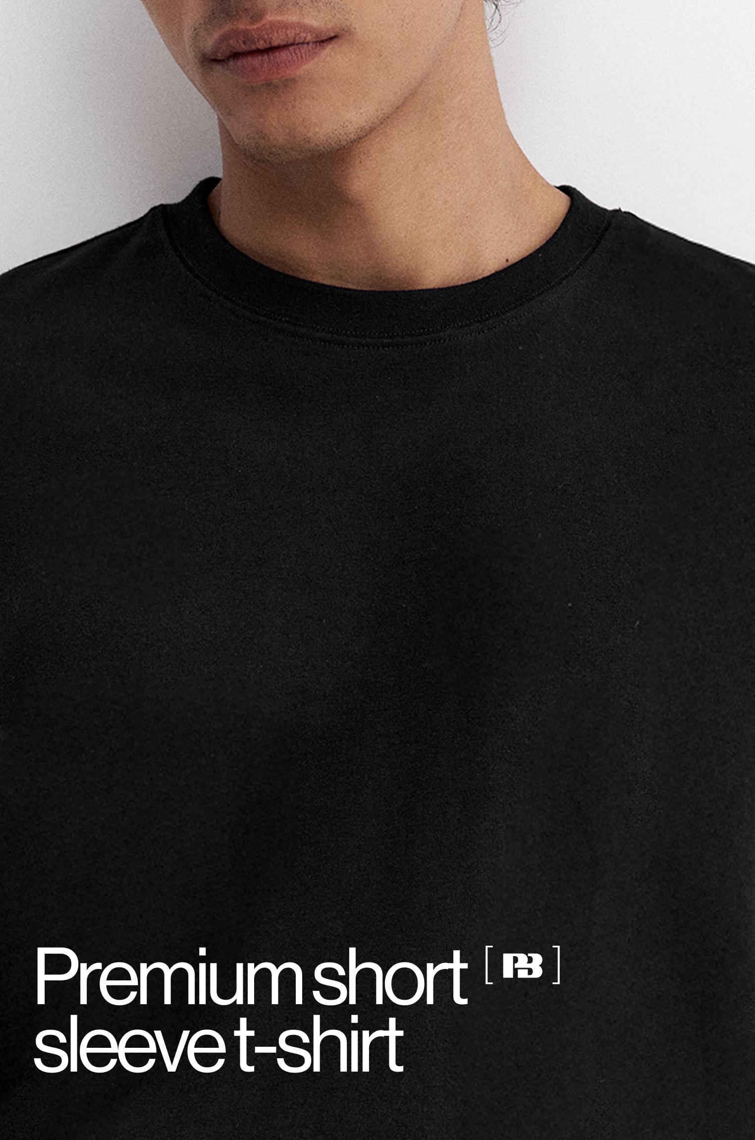 Premium short sleeve T-shirt — Black