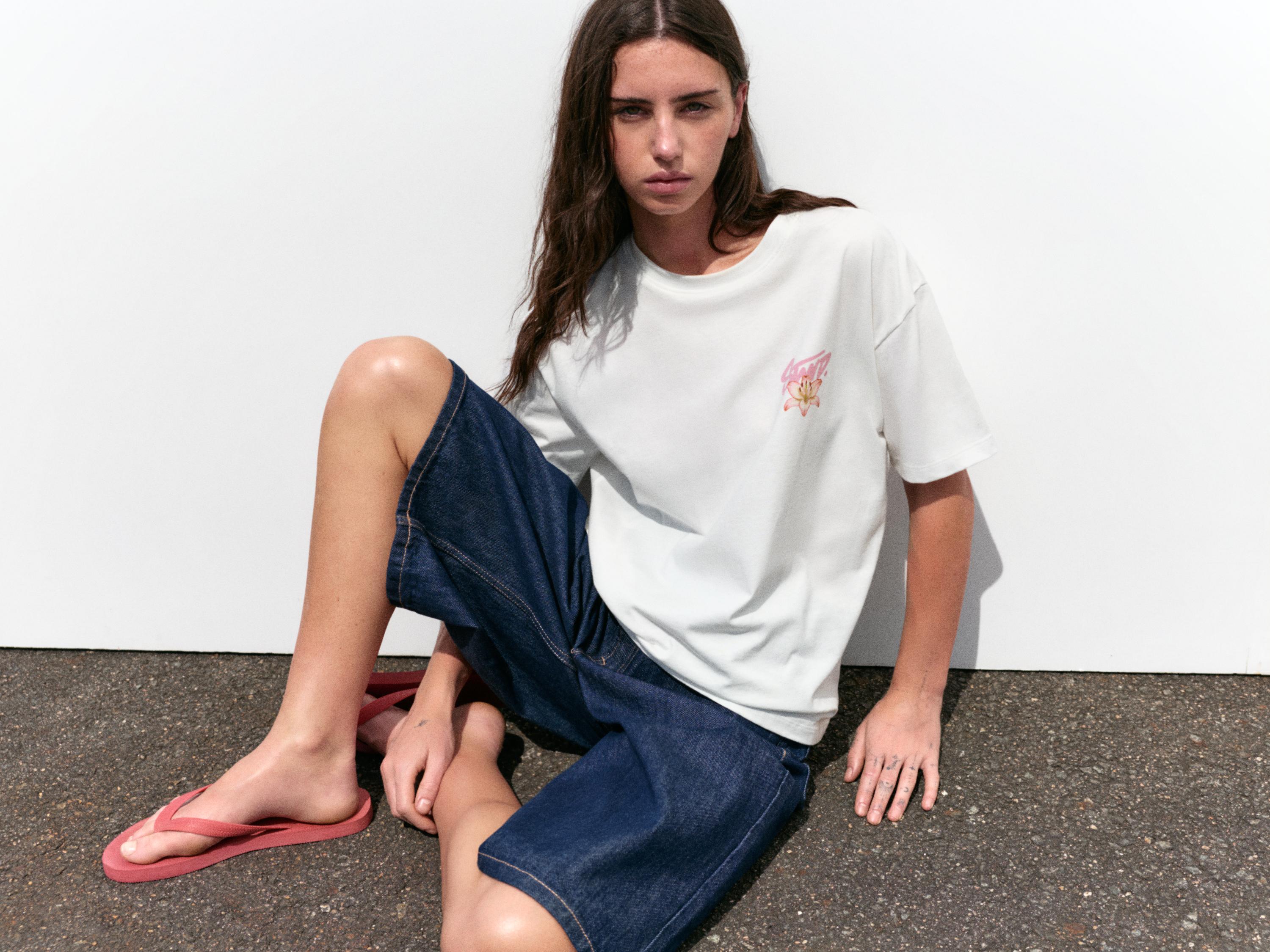 Floral T-shirt — White