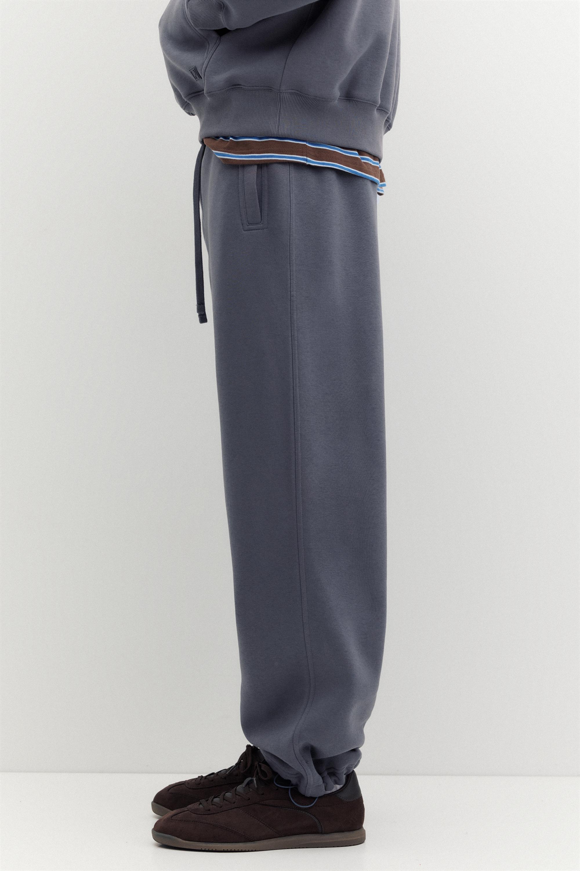 Baggy joggers — Grey blue