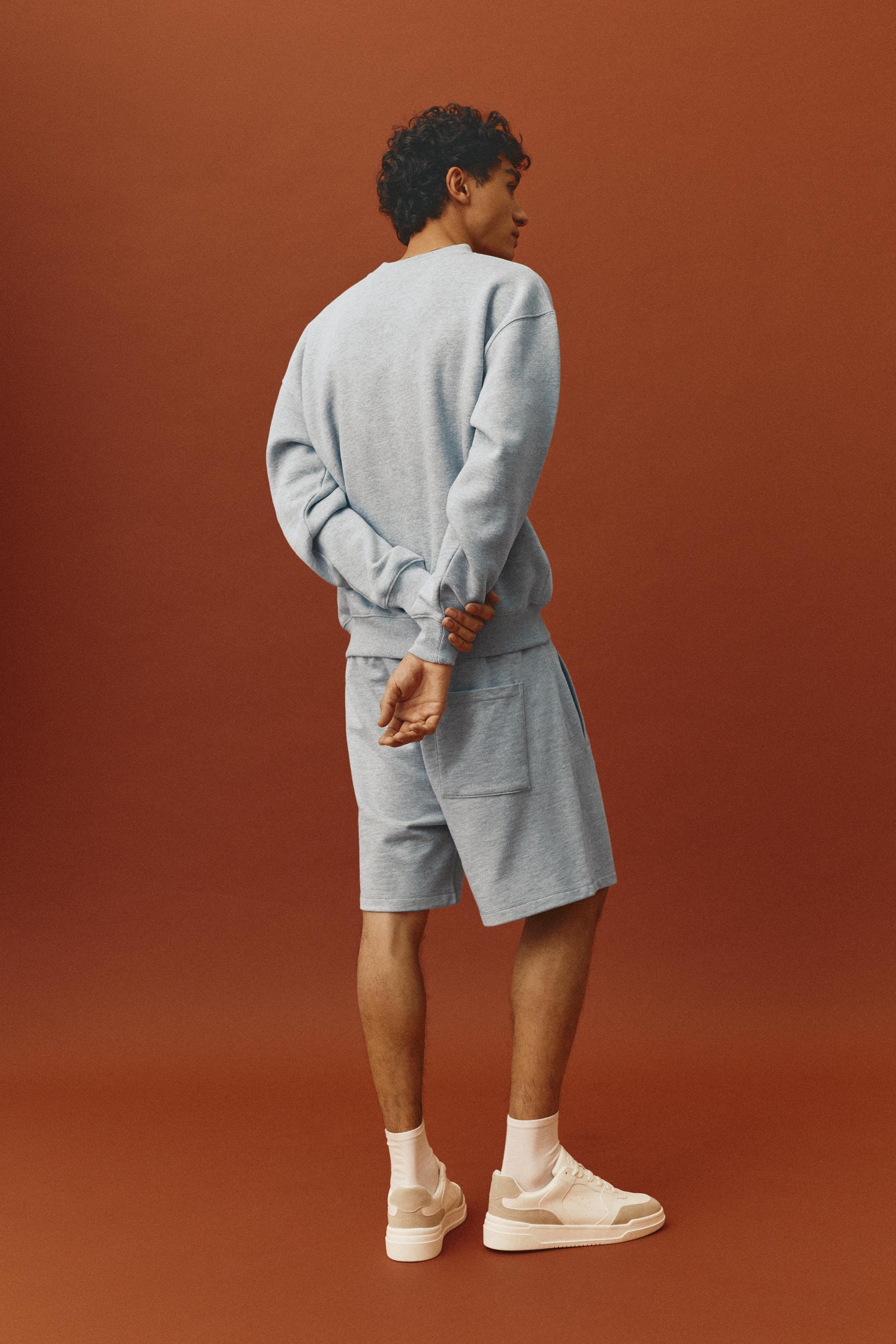 Logolu jogger bermuda şort - Görsel 117