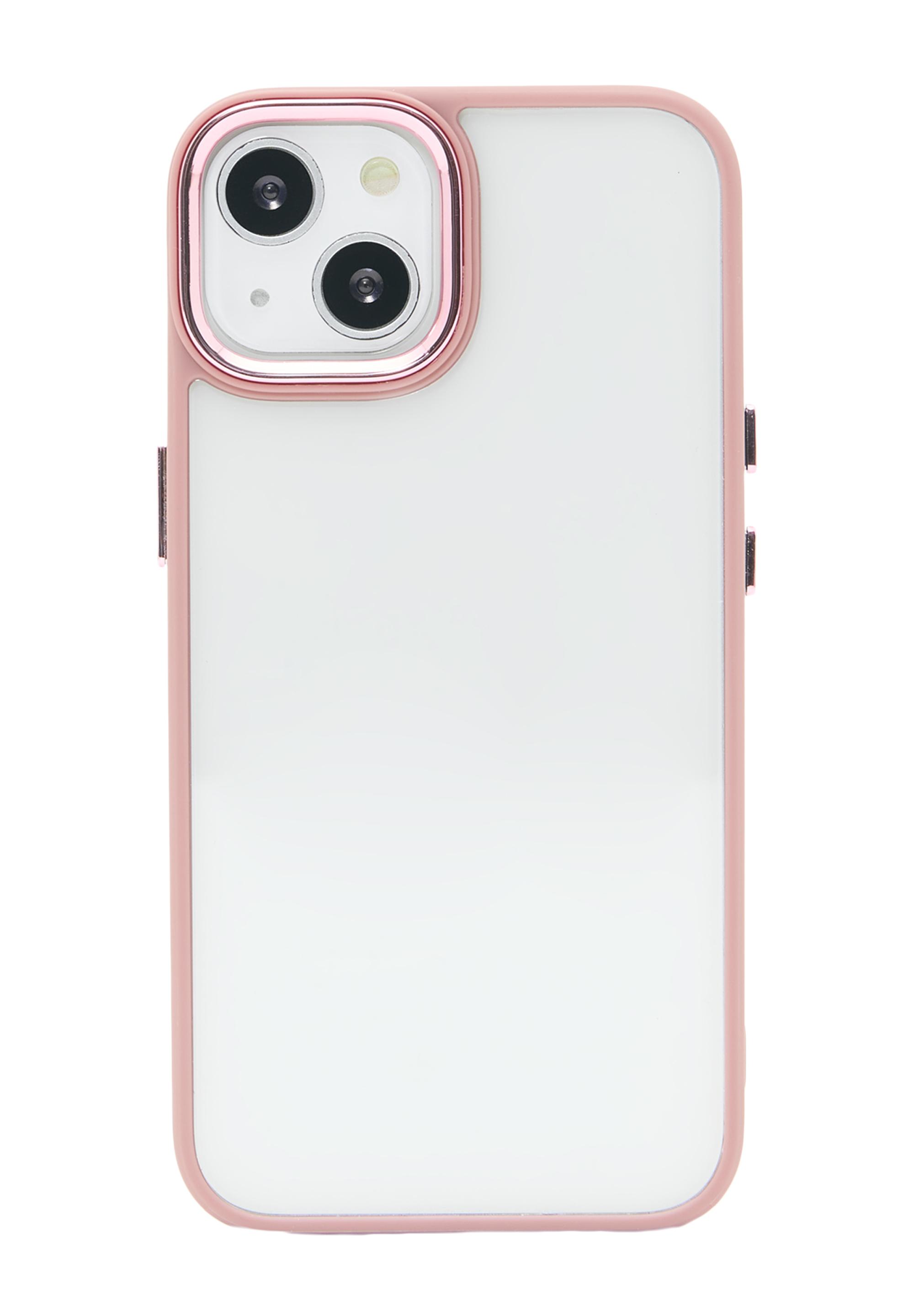 iPhone case with contrast border — Off pink